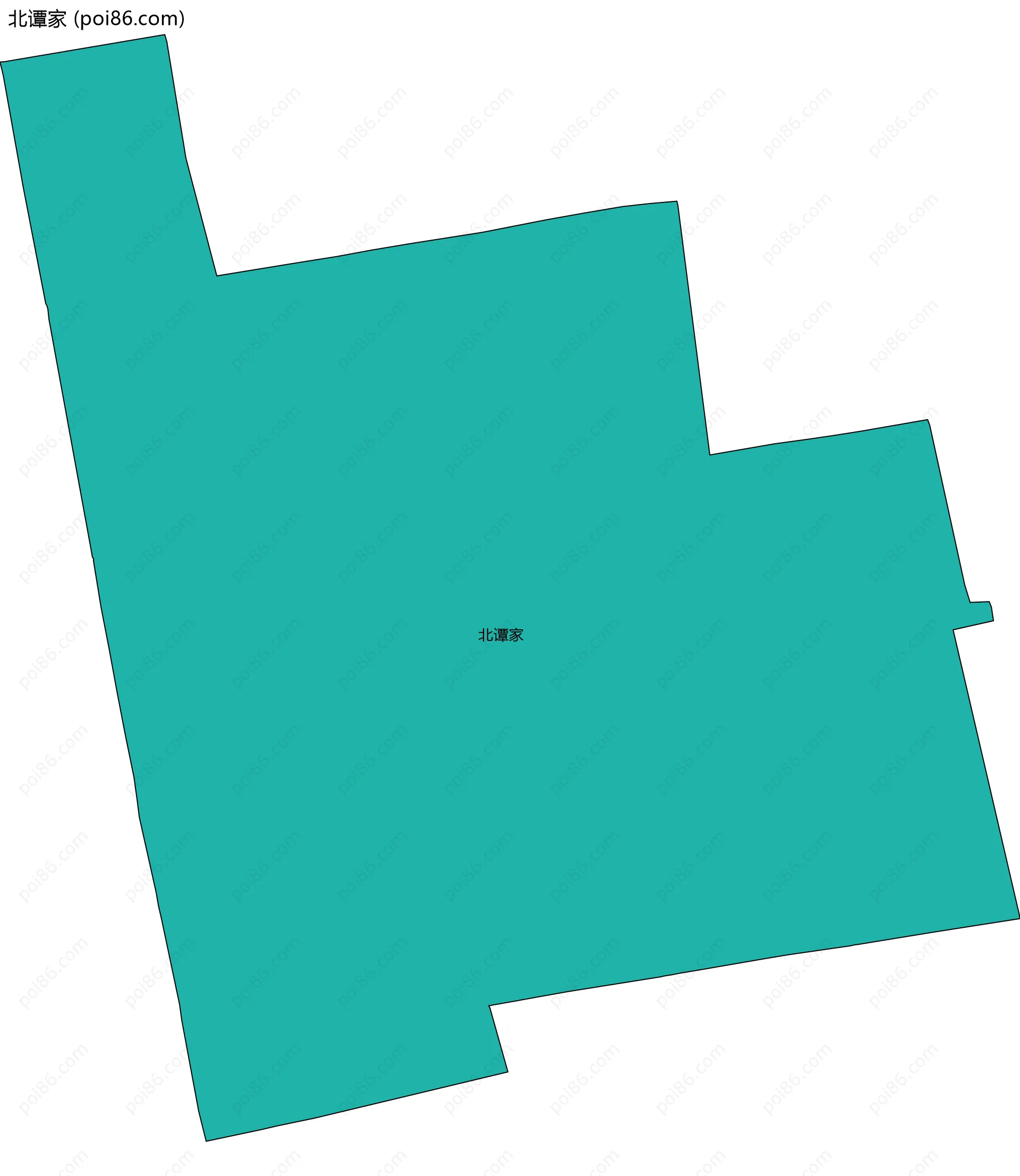 北谭家边界地图