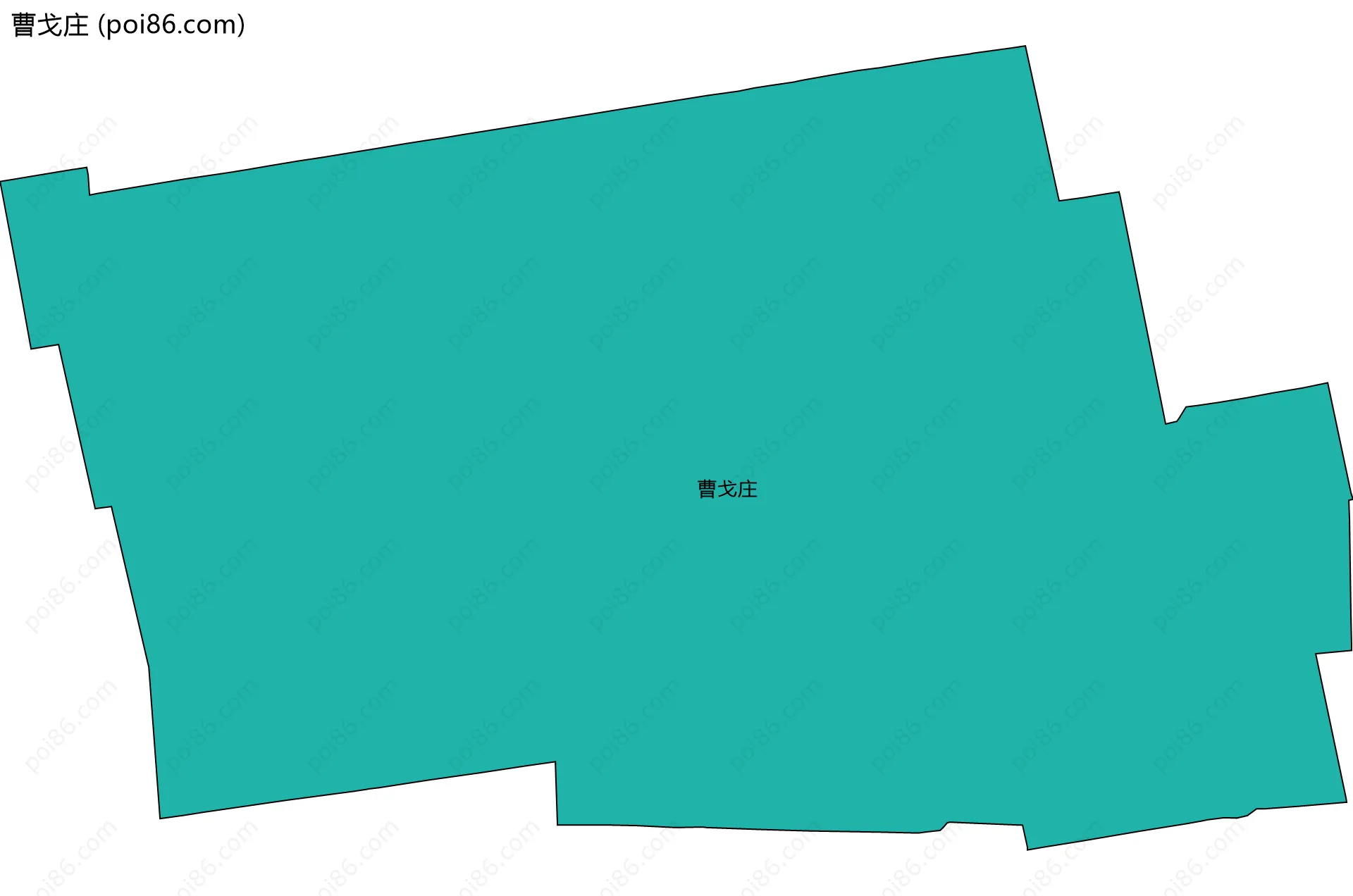 曹戈庄边界地图