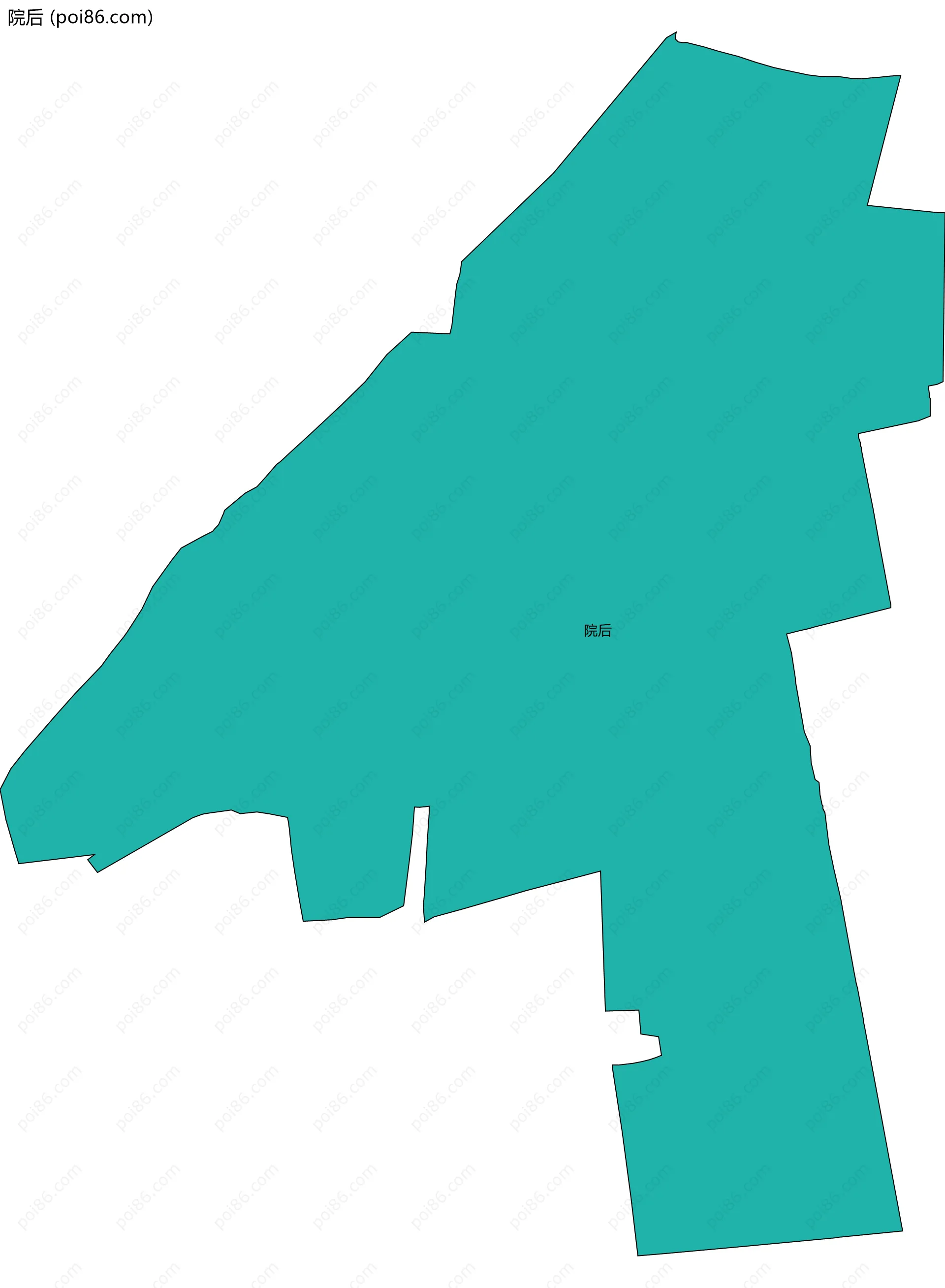 院后边界地图
