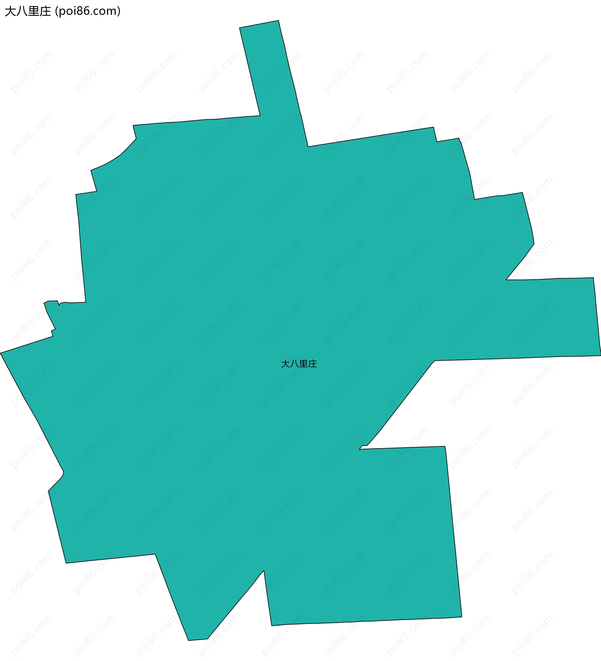 大八里庄边界地图