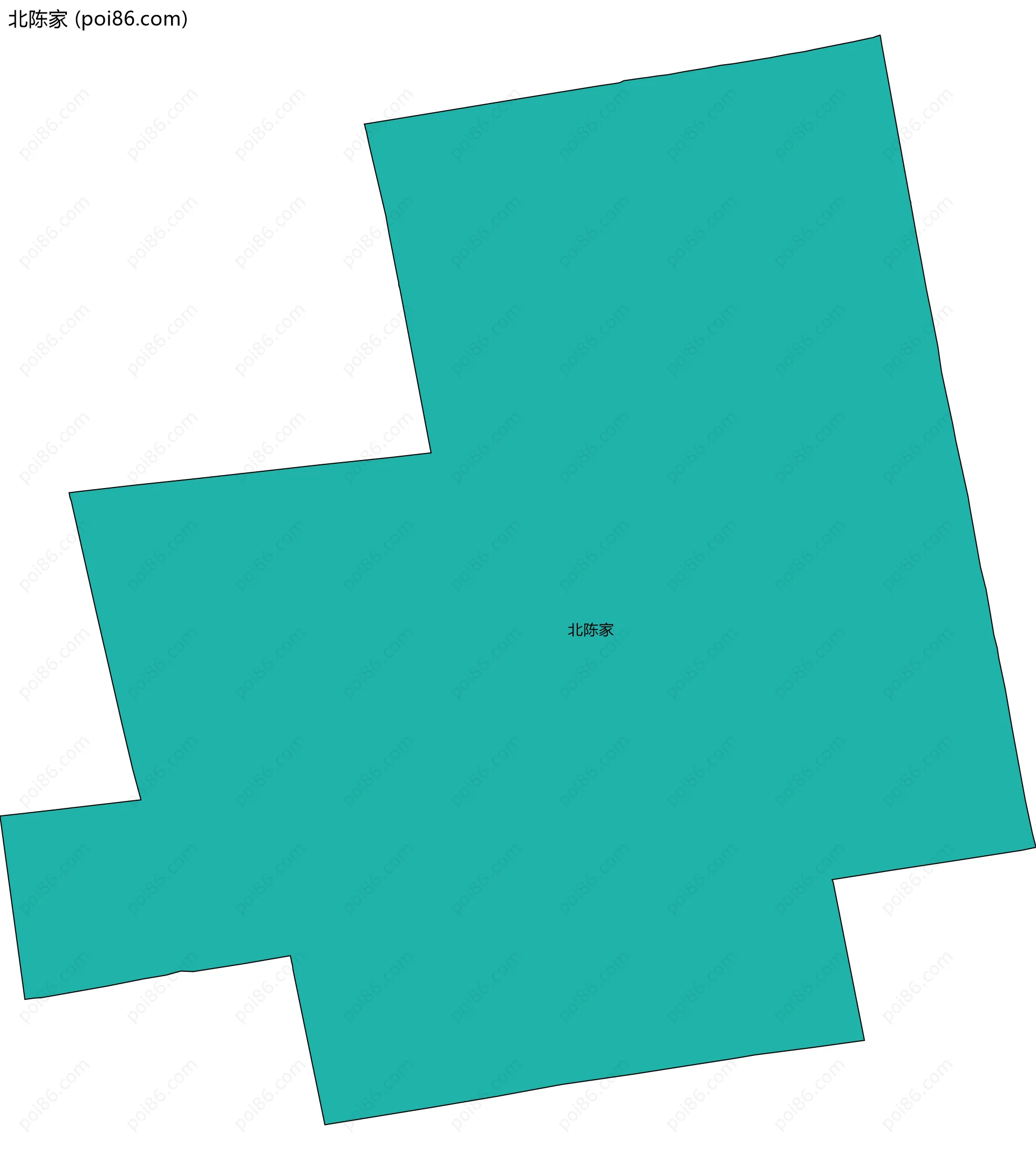 北陈家边界地图