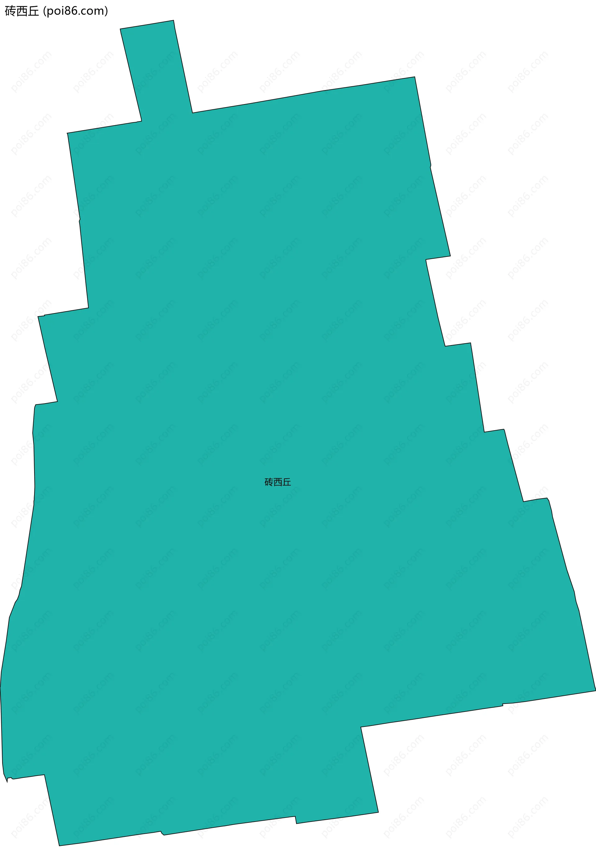 砖西丘边界地图