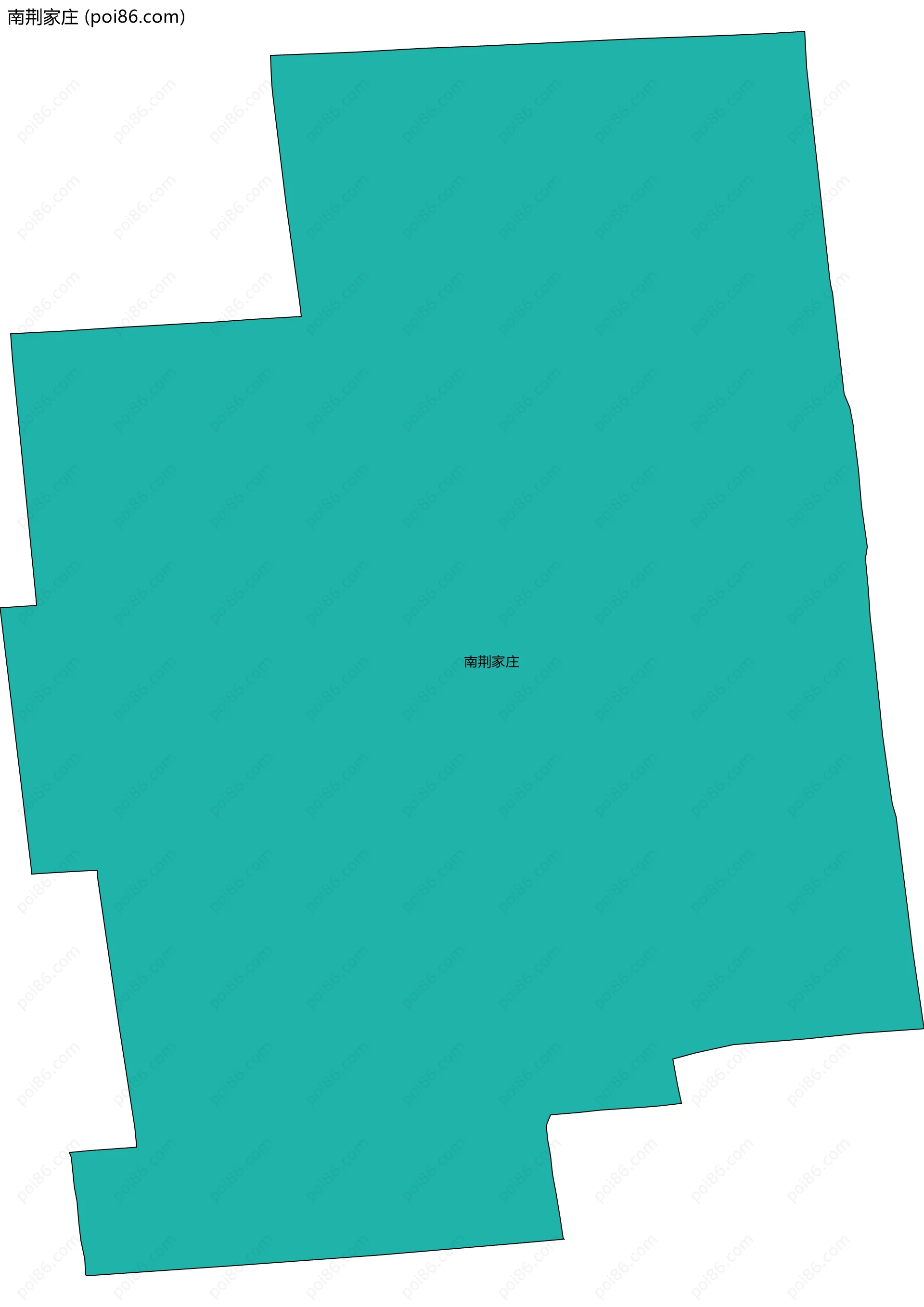 南荆家庄边界地图