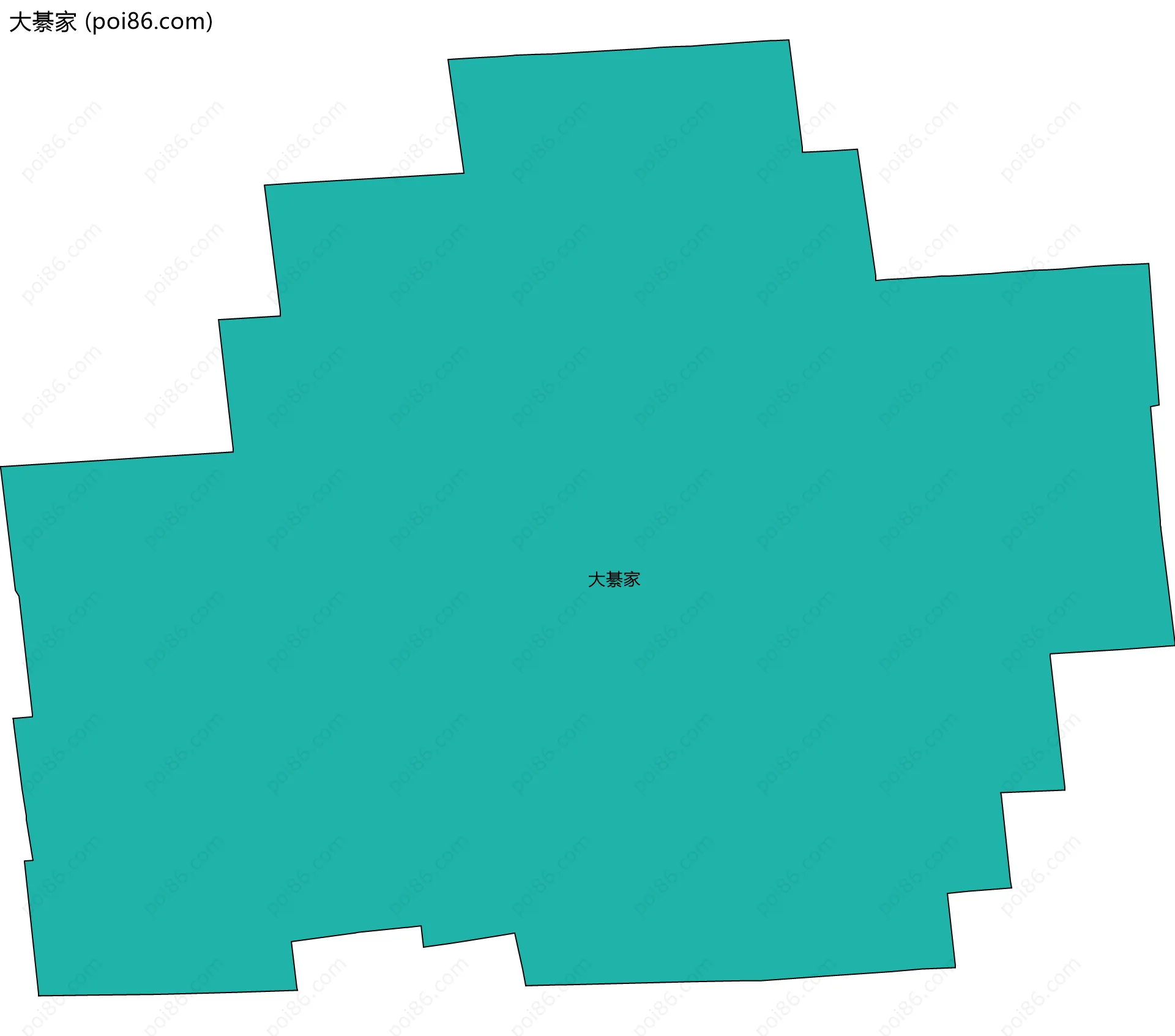 大綦家边界地图