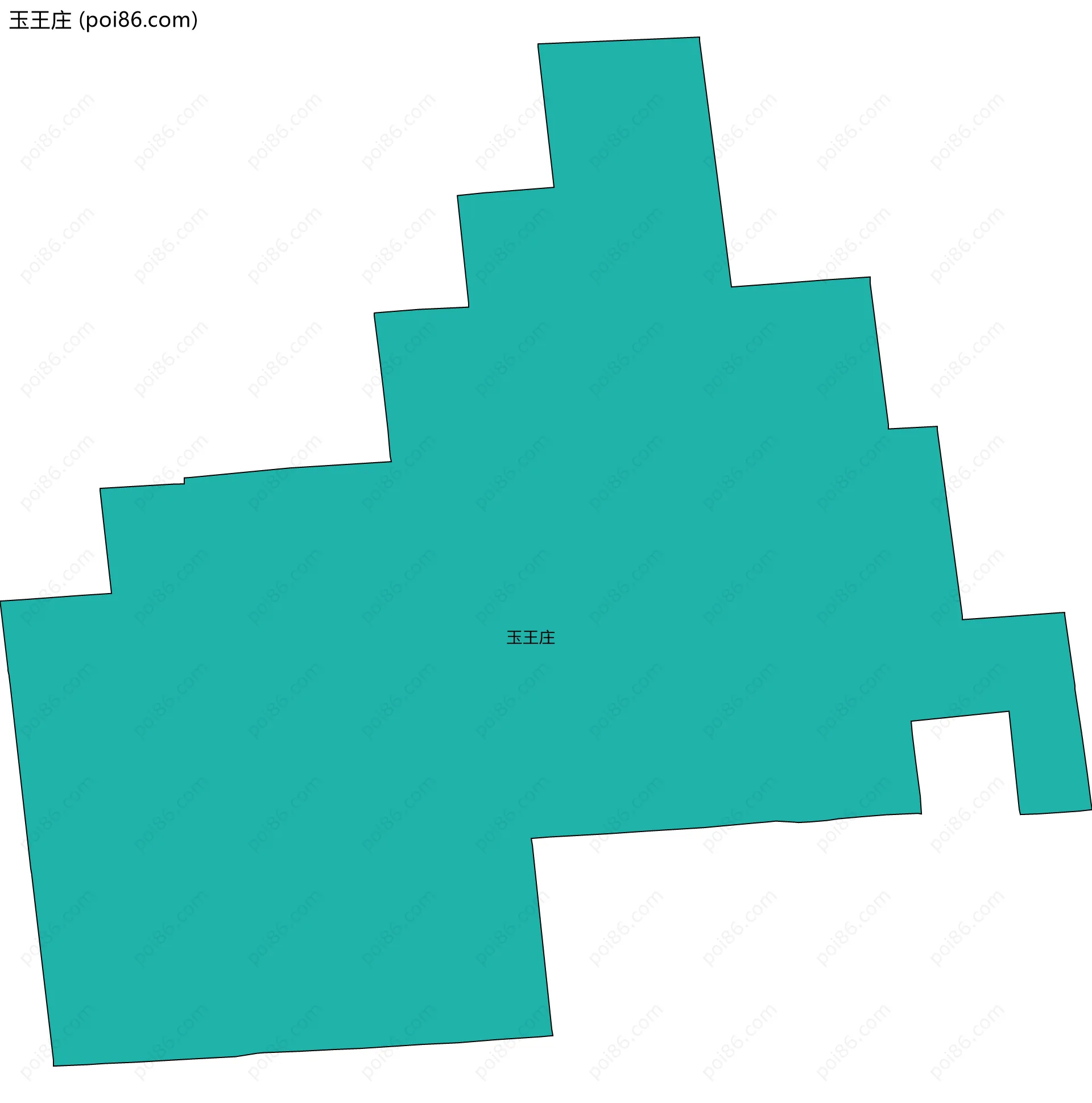玉王庄边界地图