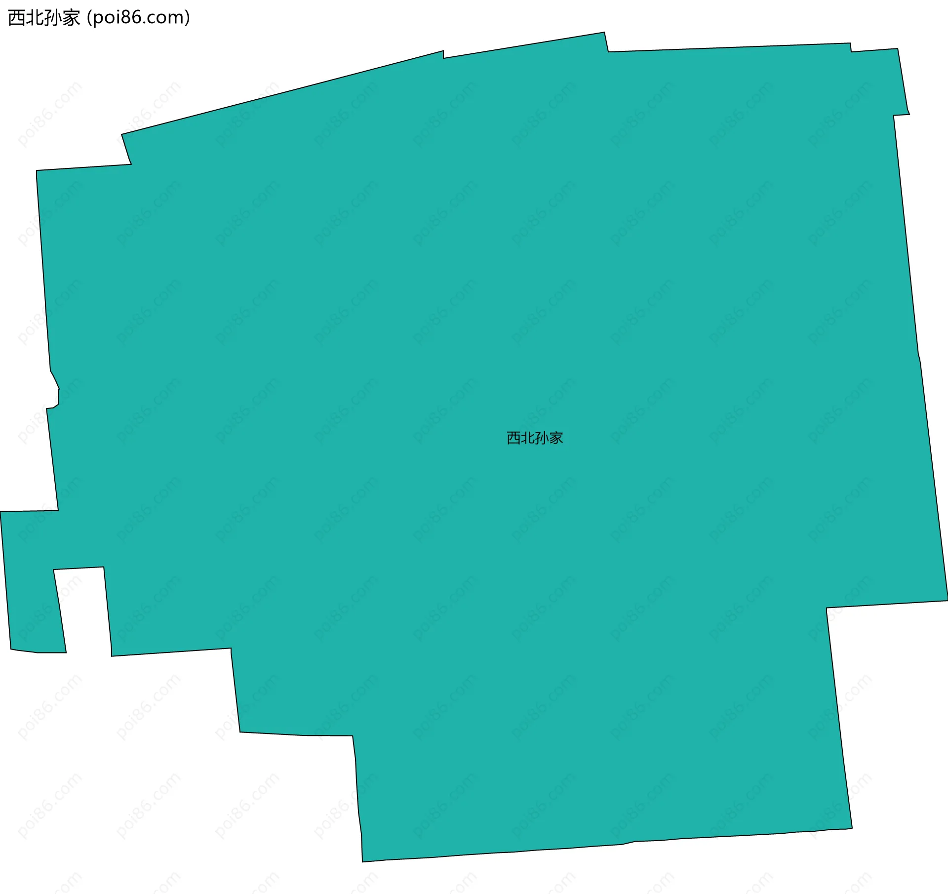 西北孙家边界地图