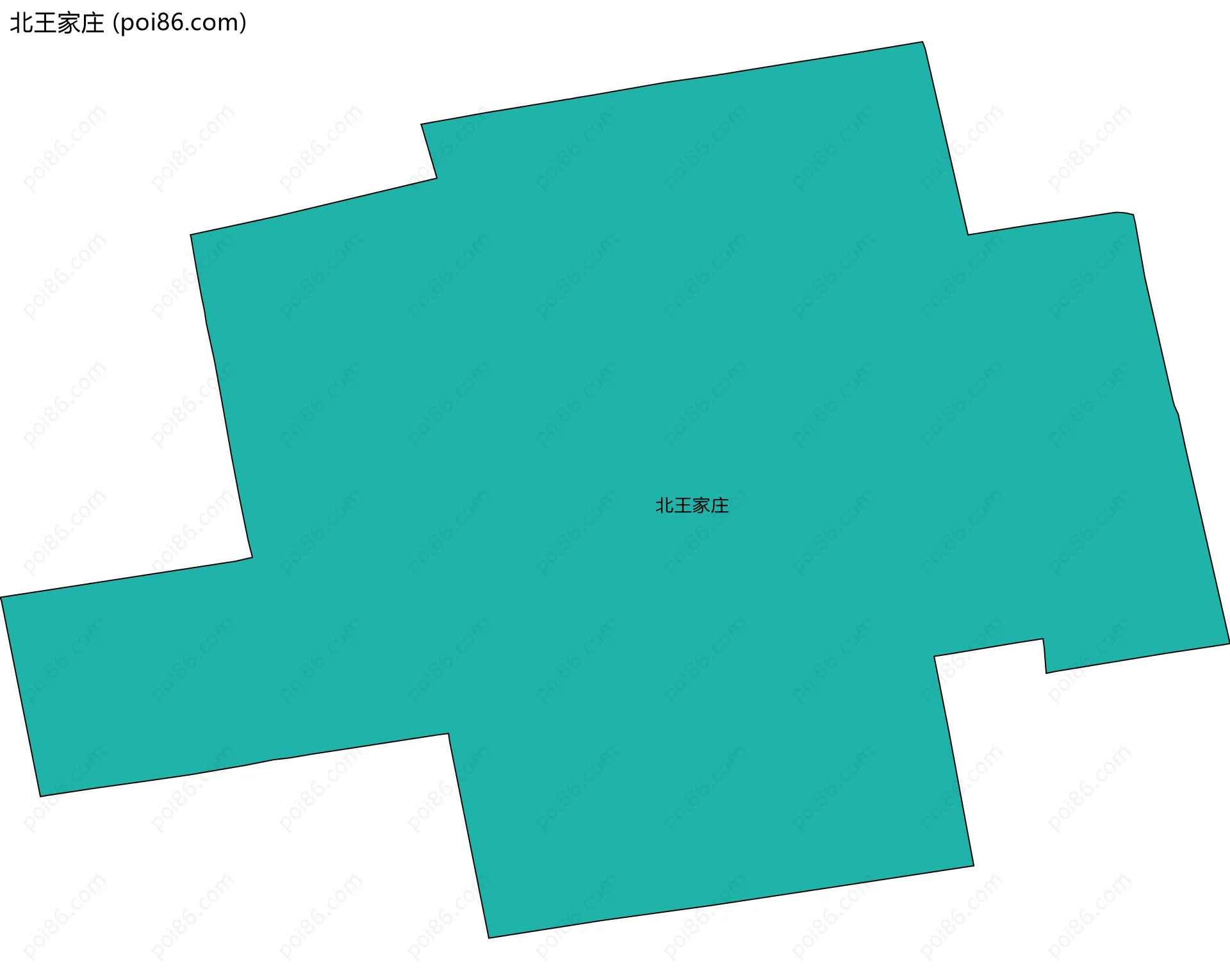 北王家庄边界地图