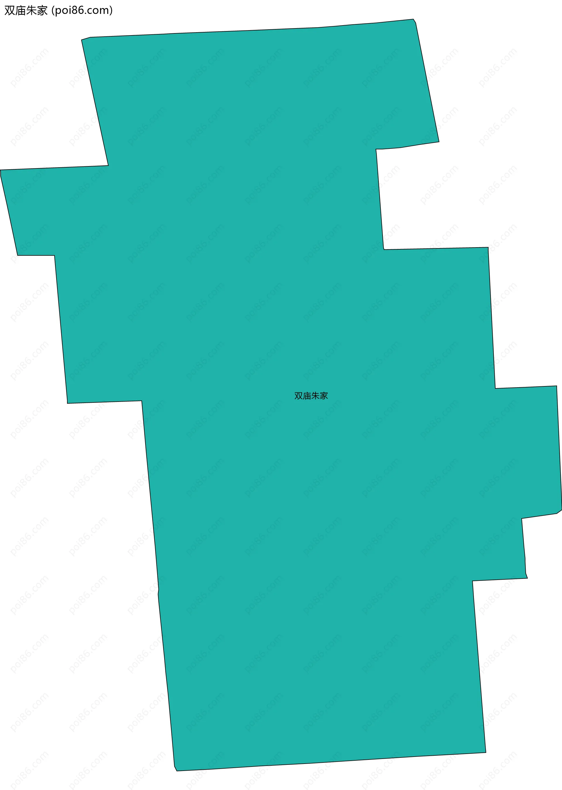 双庙朱家边界地图