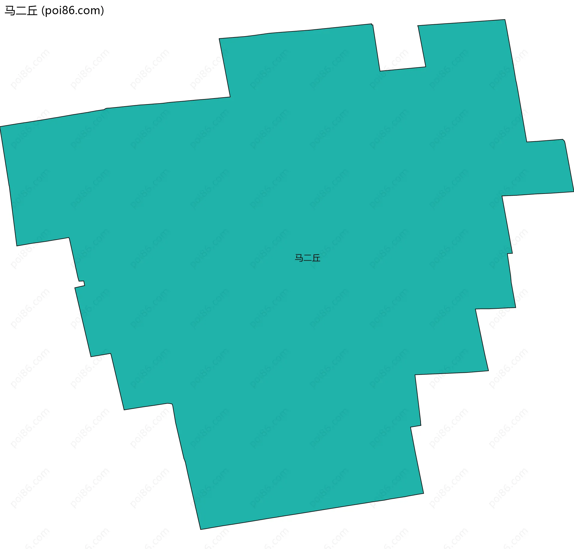 马二丘边界地图