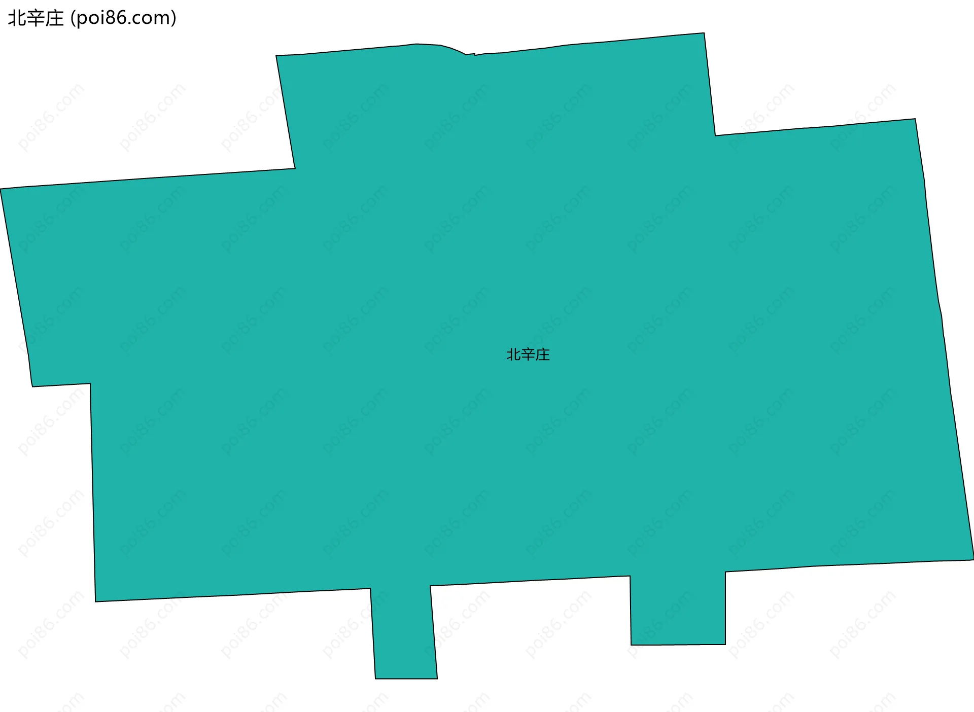 北辛庄边界地图