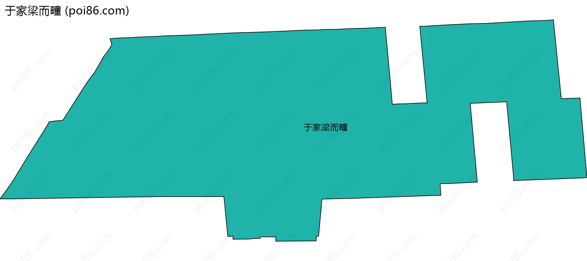 于家梁而疃边界地图