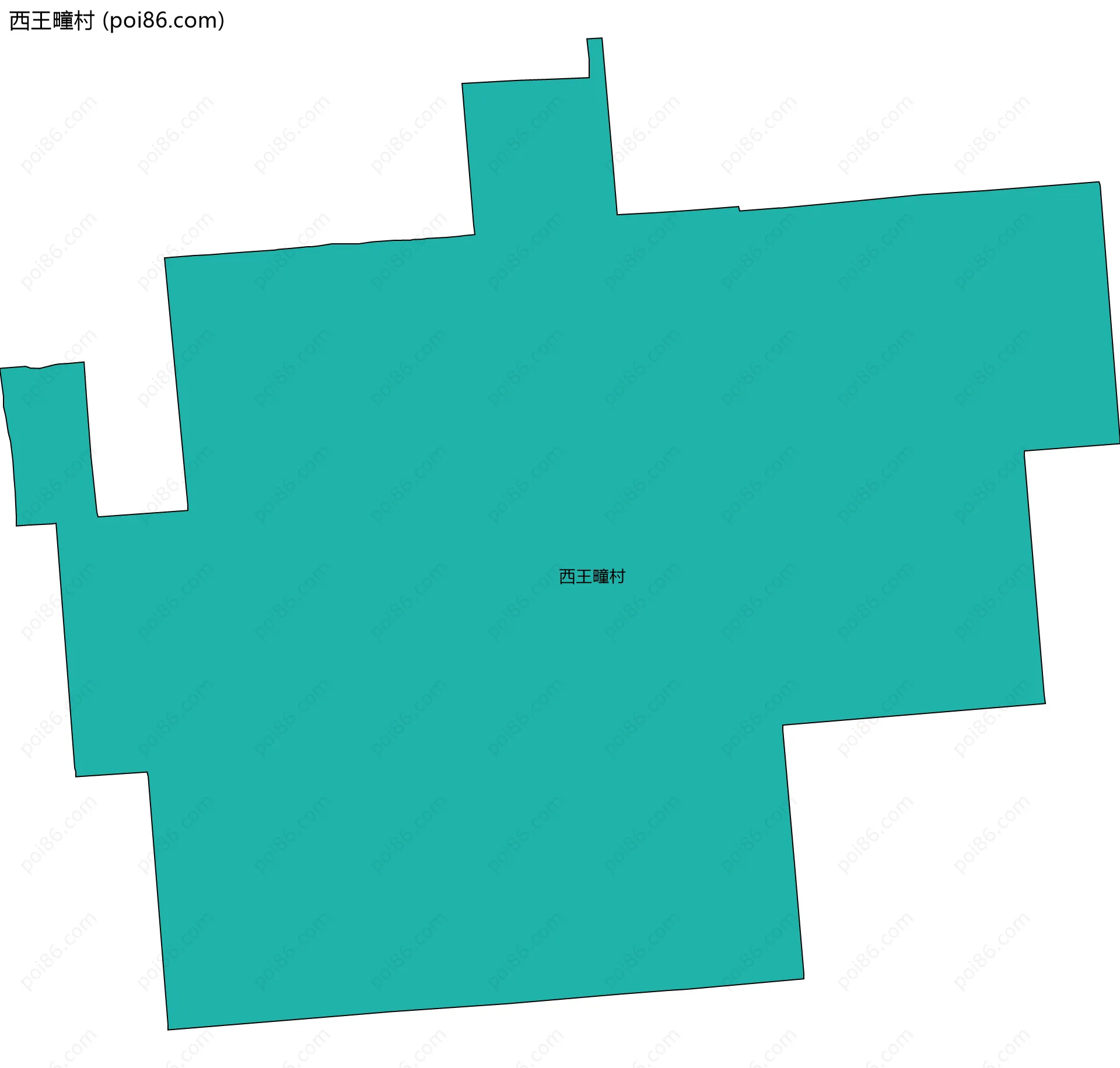 西王疃村边界地图