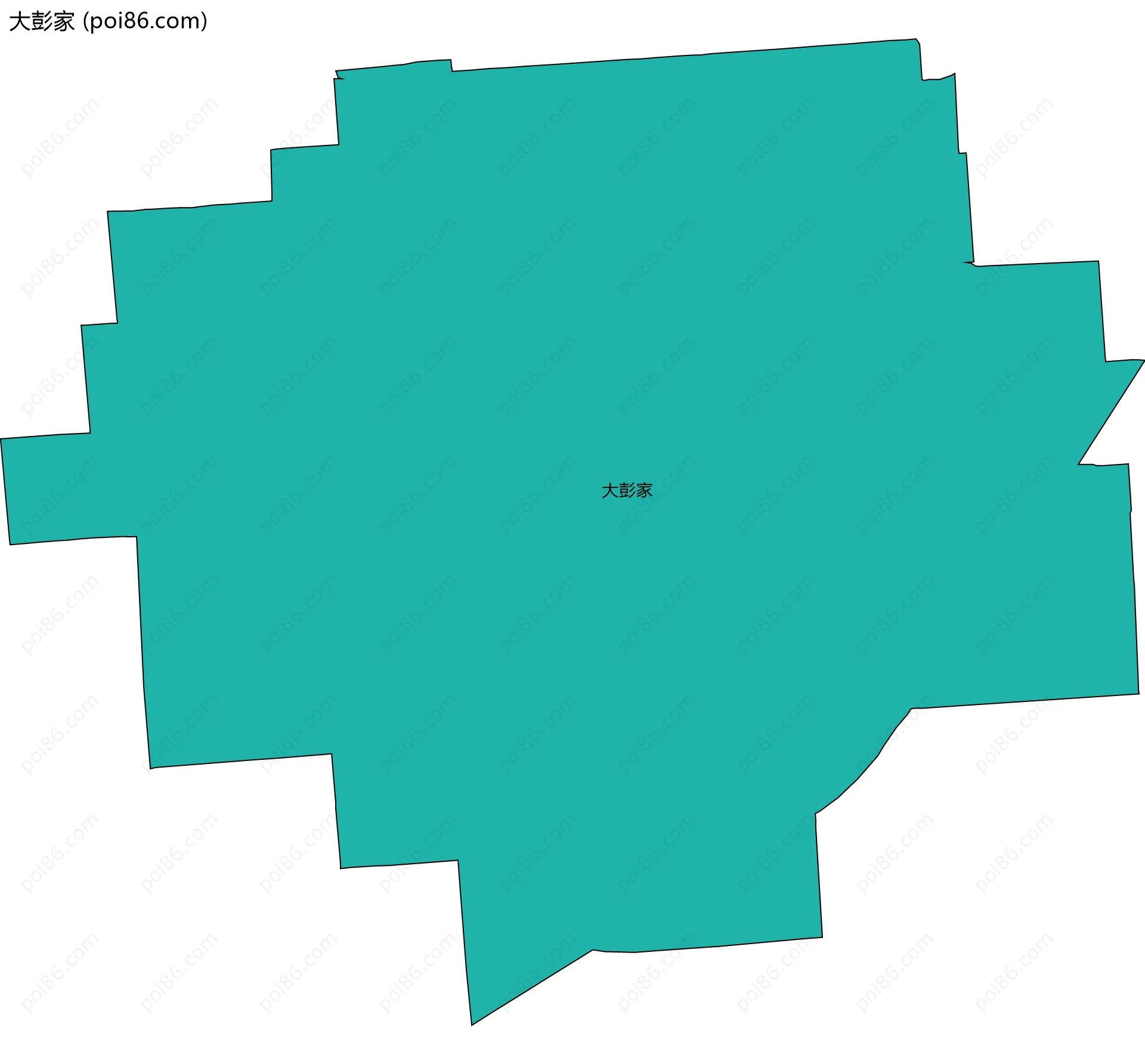 大彭家边界地图