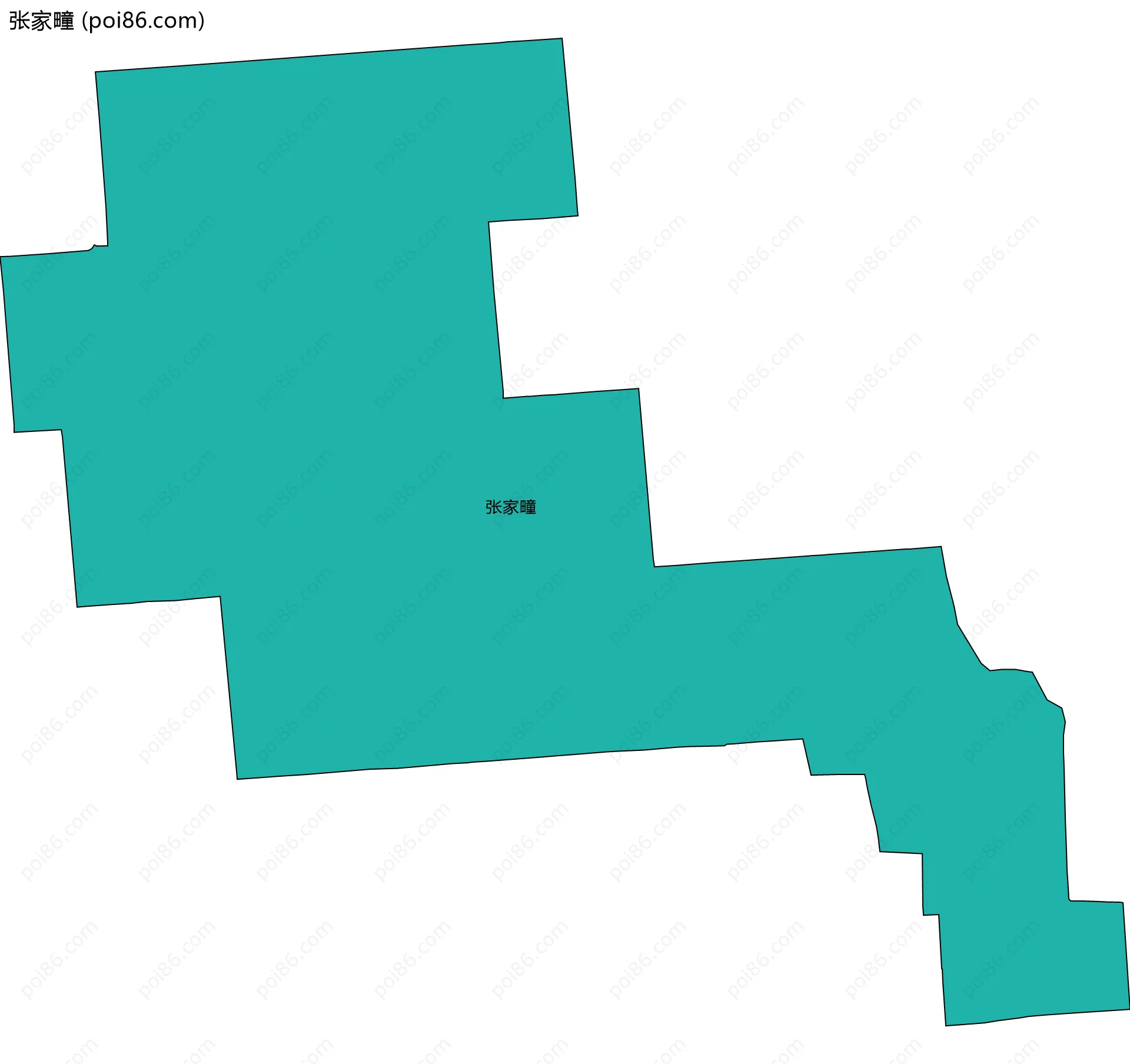 张家疃边界地图