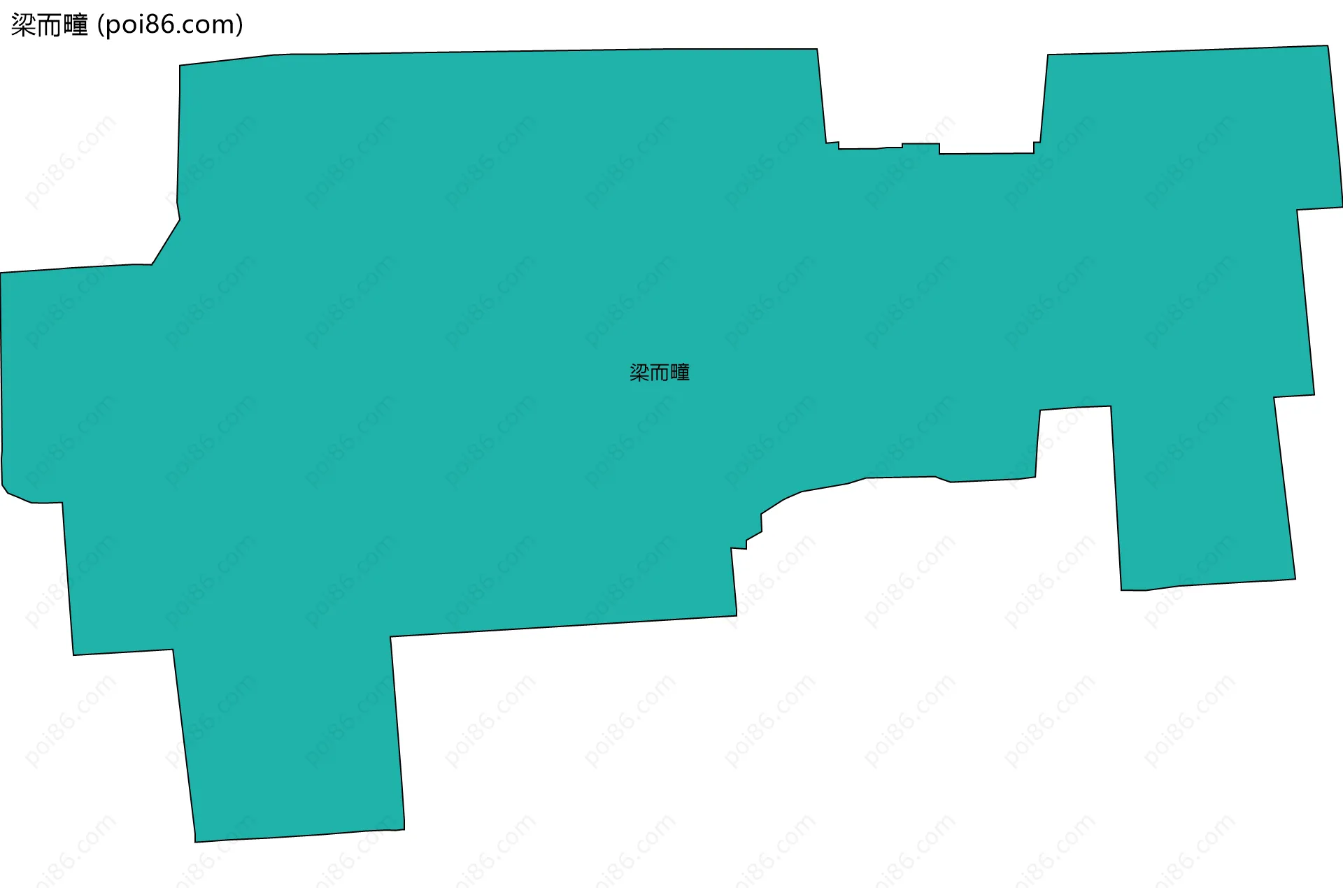 梁而疃边界地图