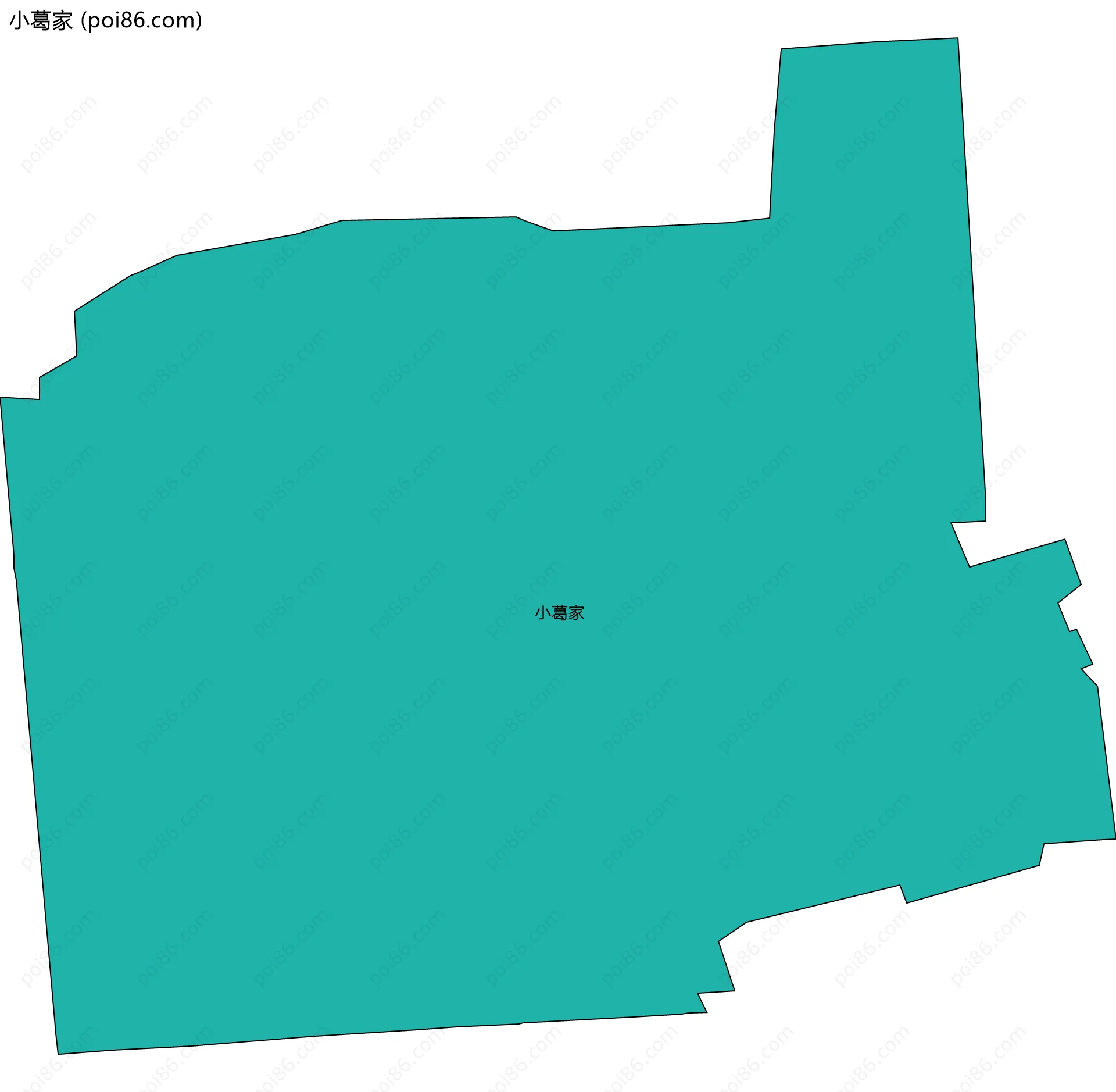 小葛家边界地图