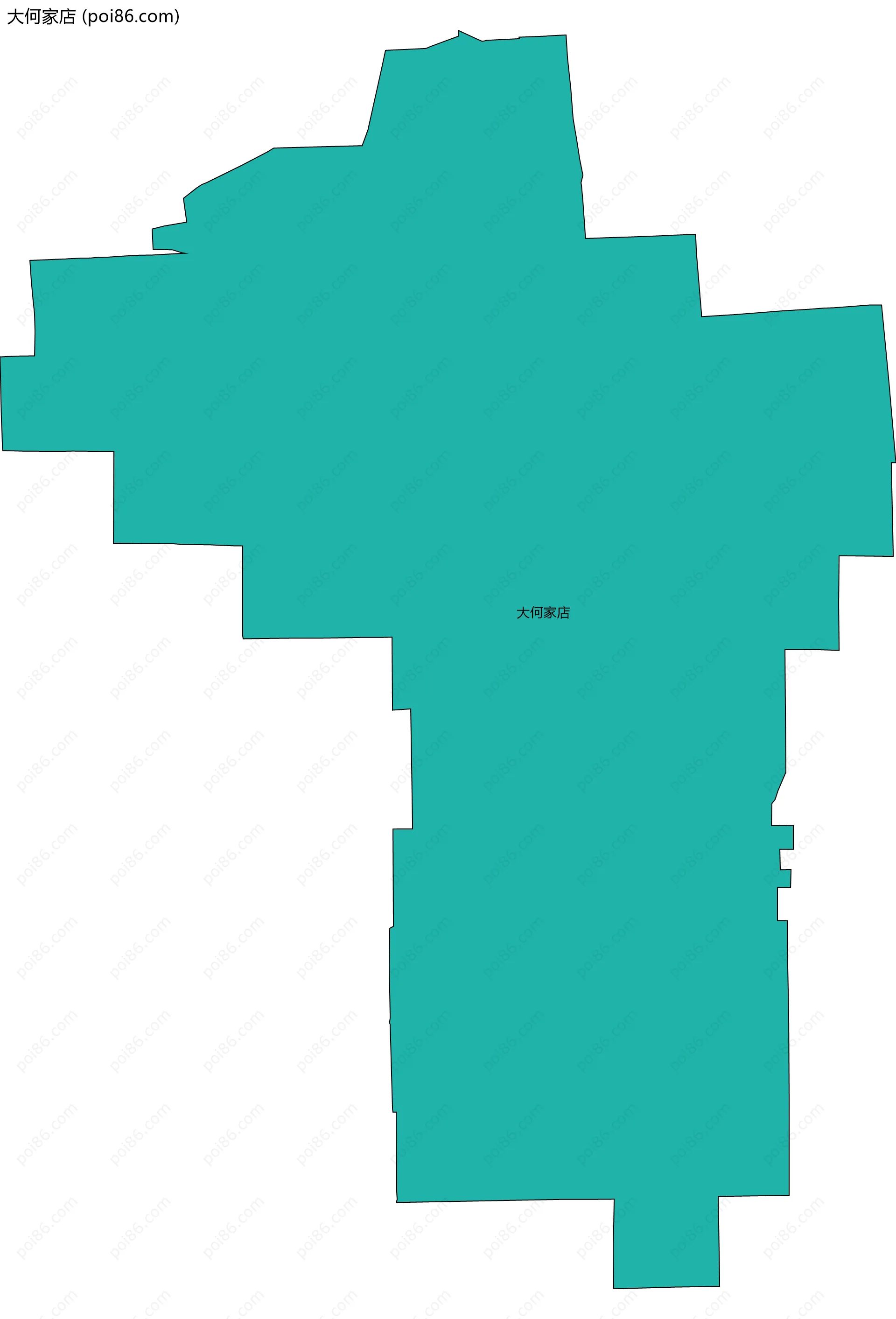 大何家店边界地图