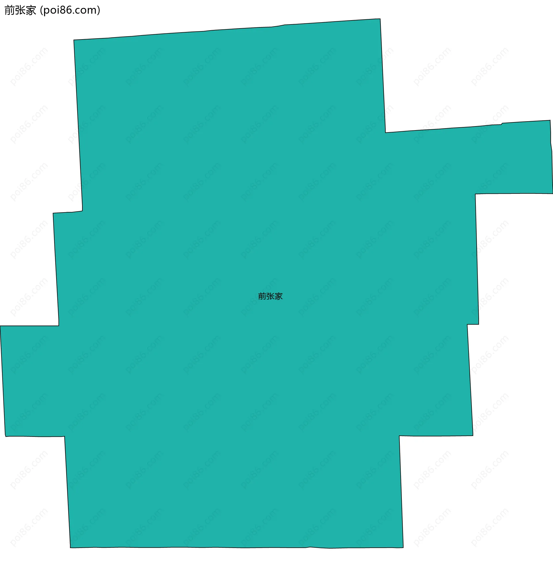 前张家边界地图