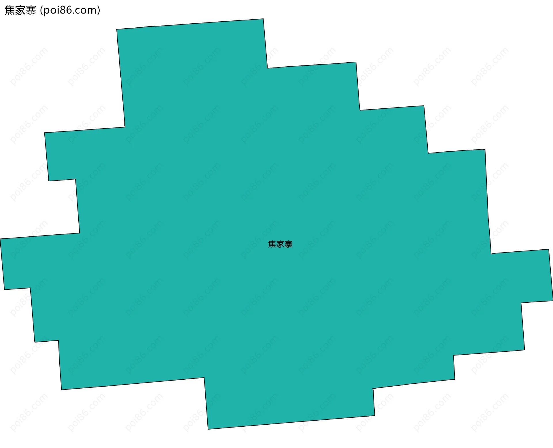 焦家寨边界地图