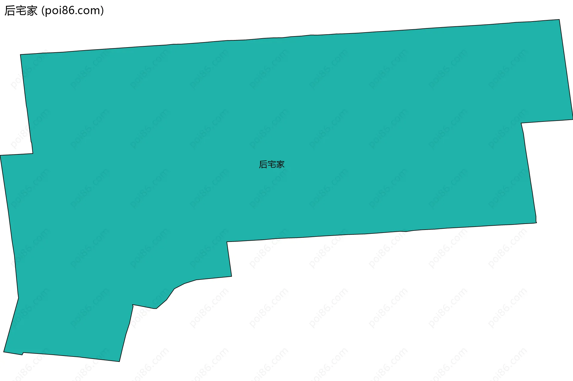 后宅家边界地图