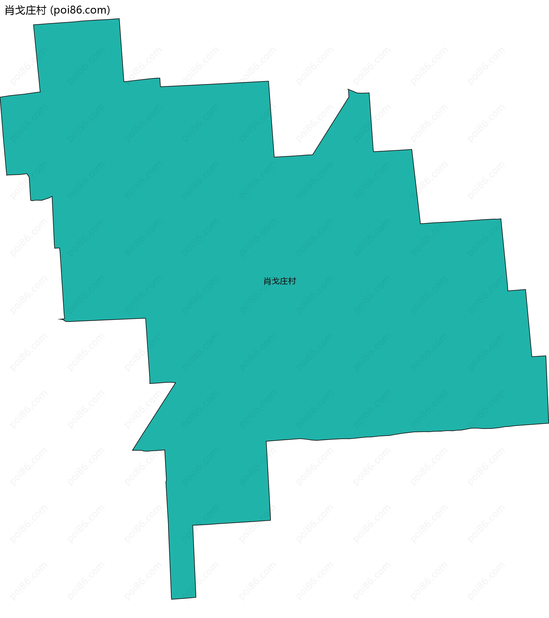 肖戈庄村边界地图
