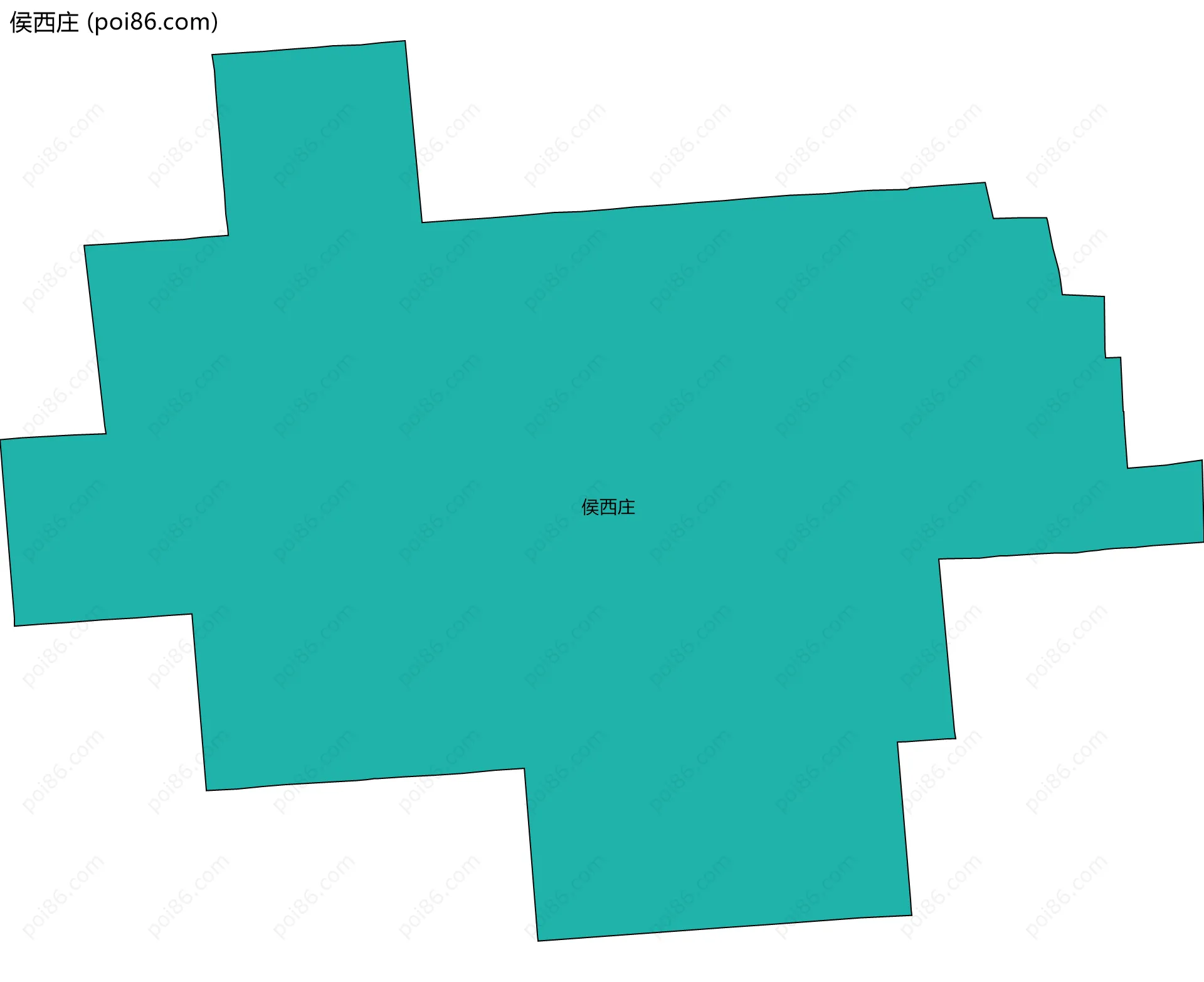 侯西庄边界地图