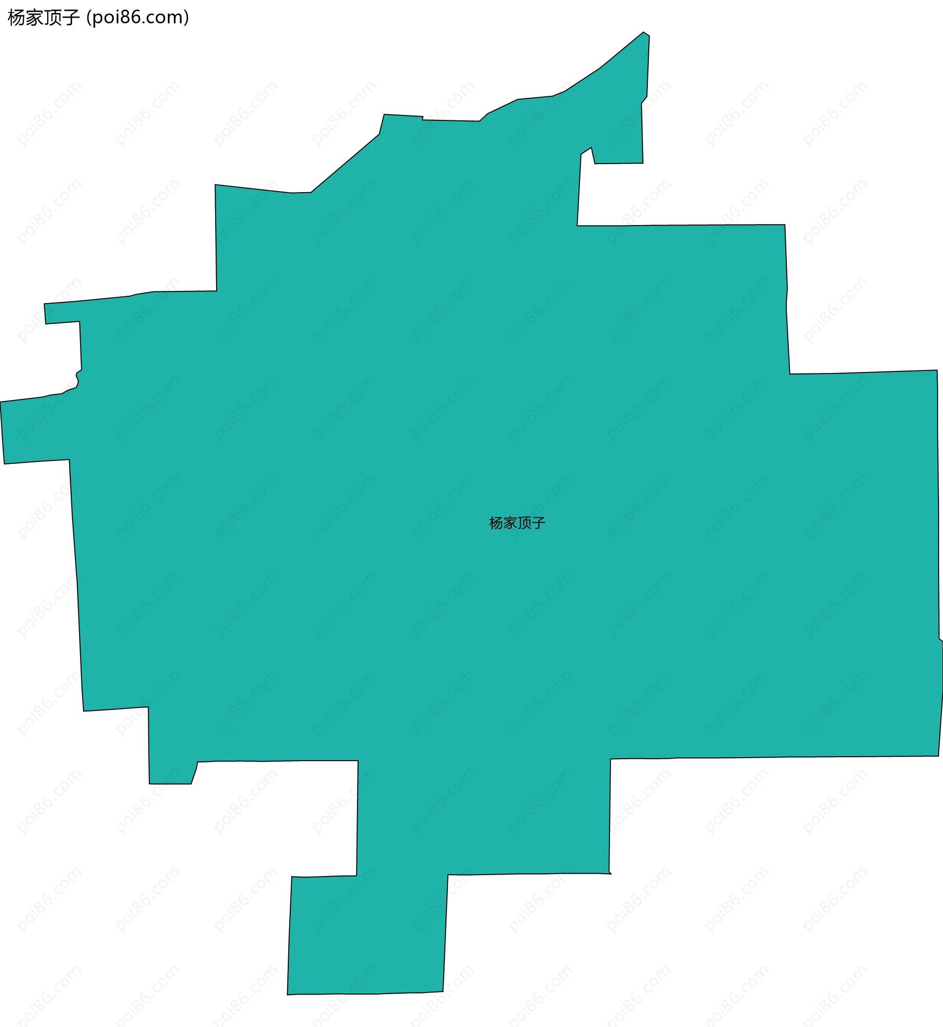 杨家顶子边界地图