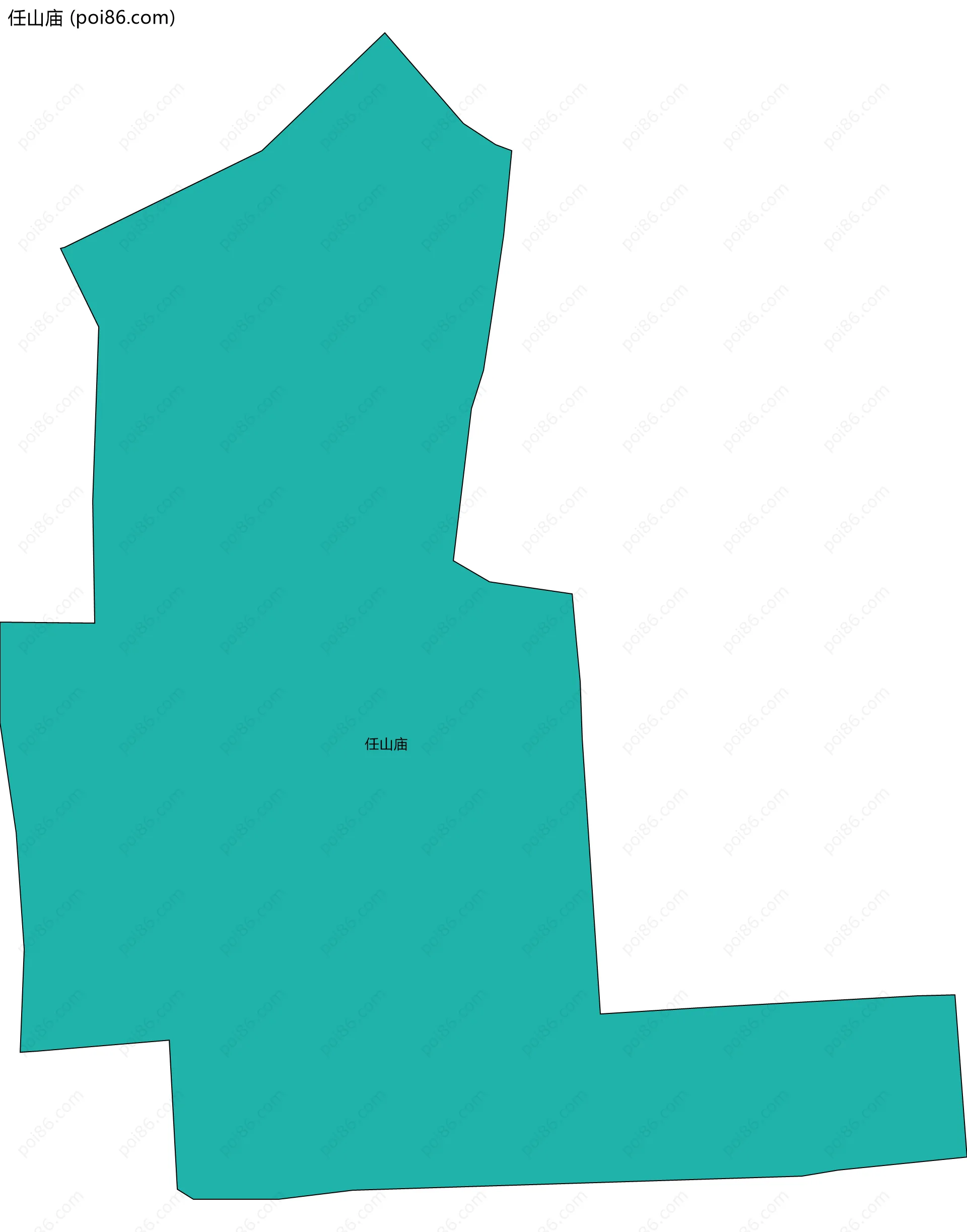 任山庙边界地图