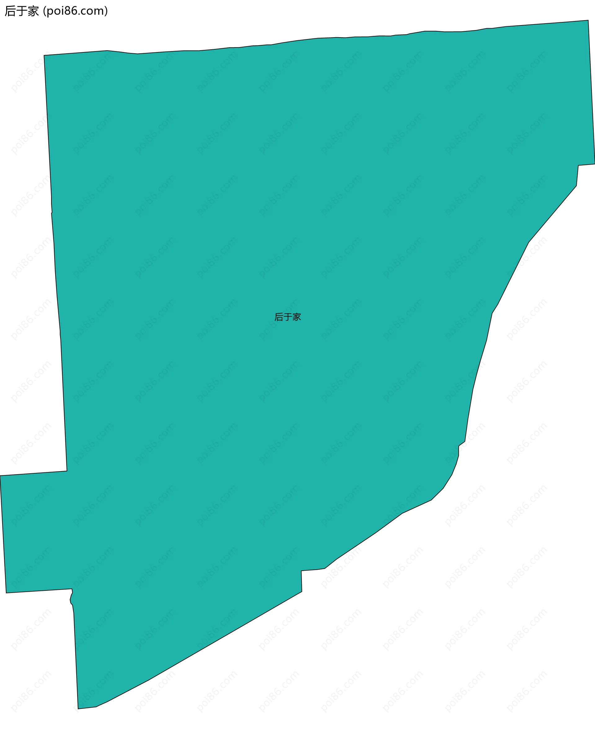 后于家边界地图