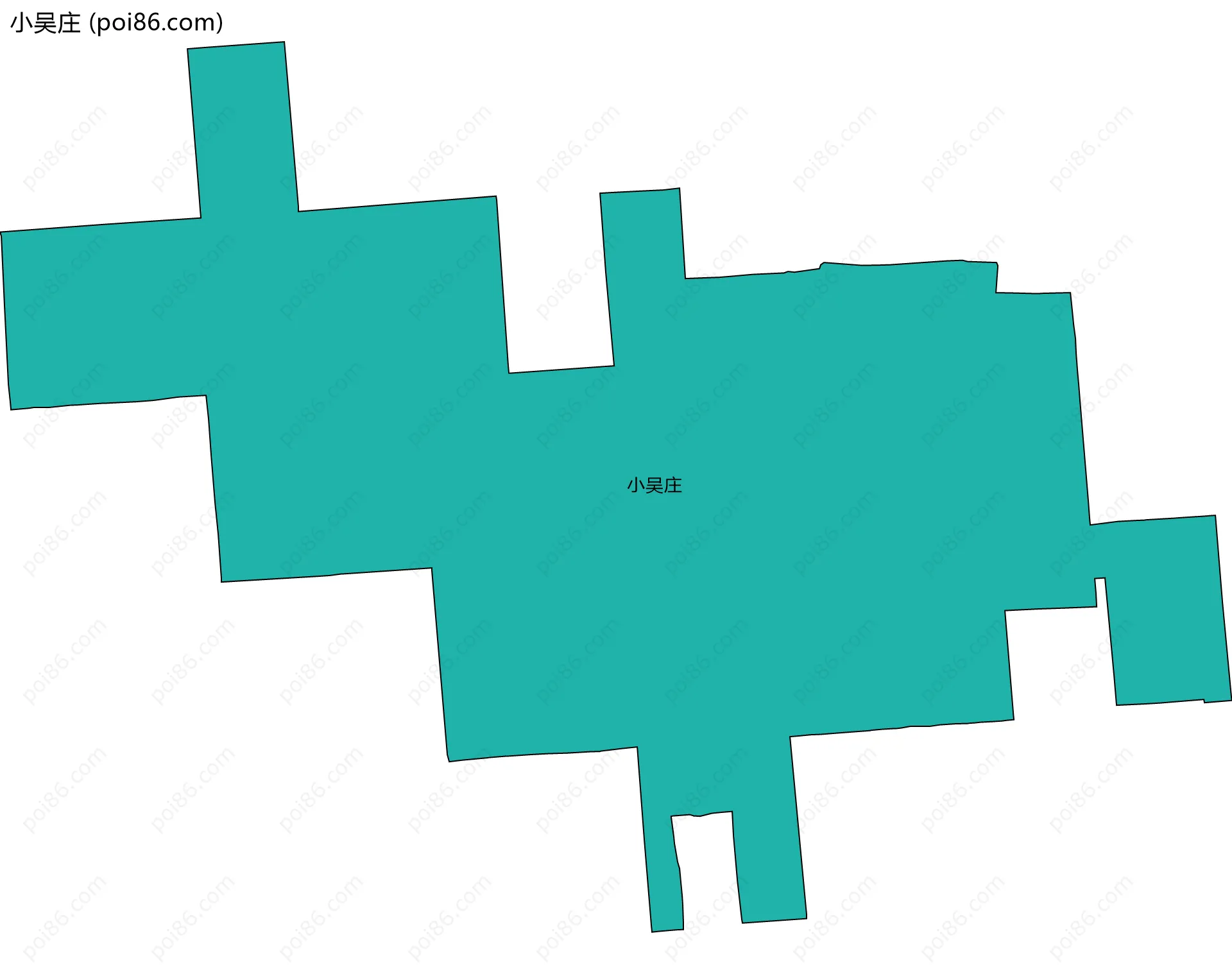 小吴庄边界地图