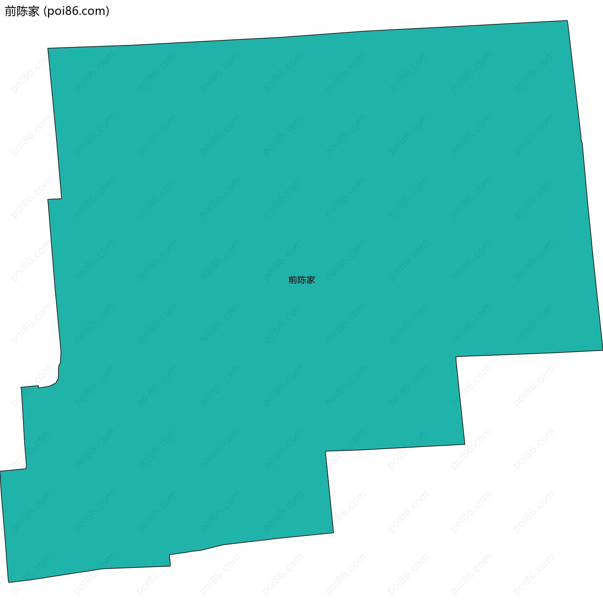 前陈家边界地图