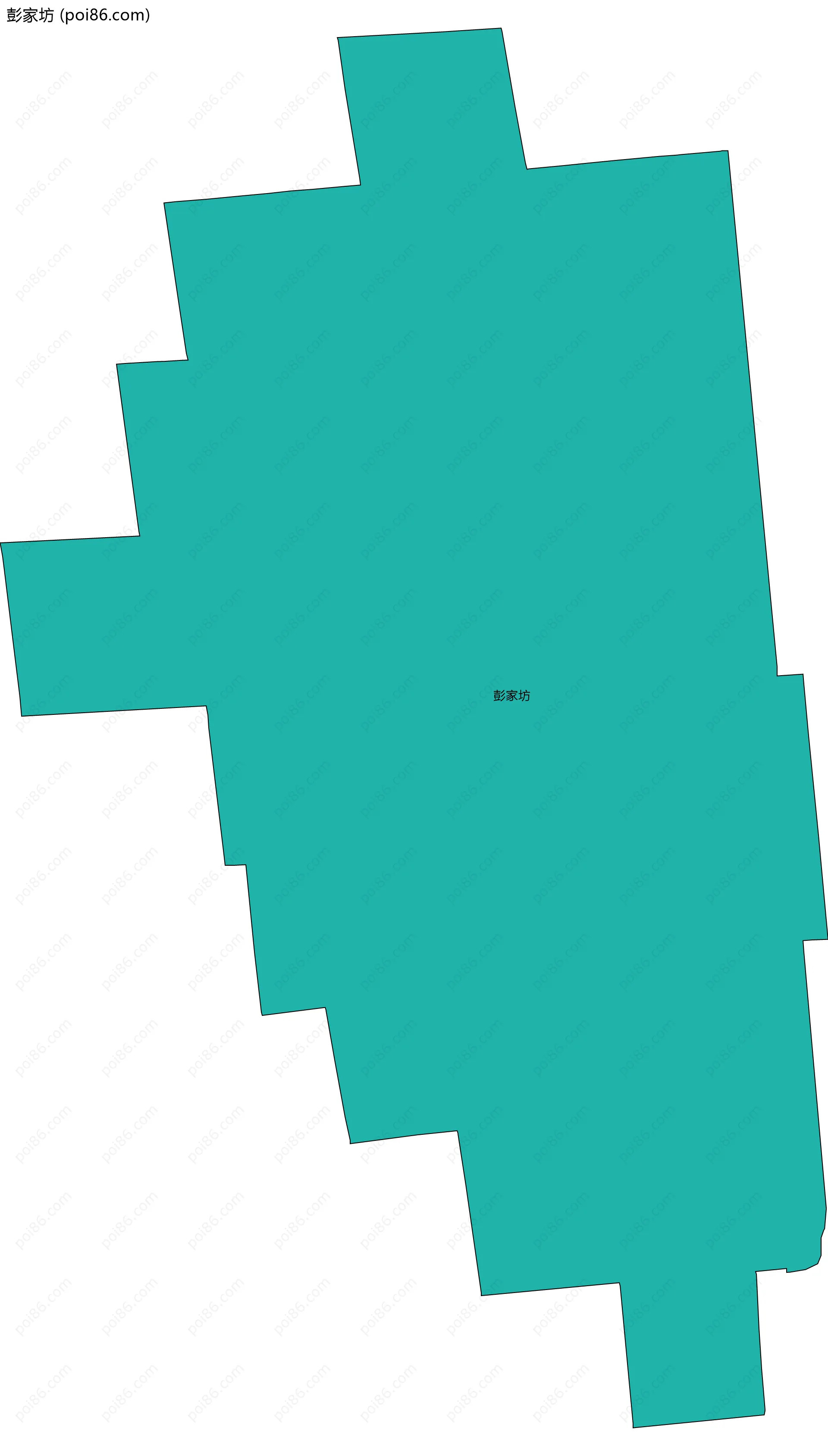 彭家坊边界地图