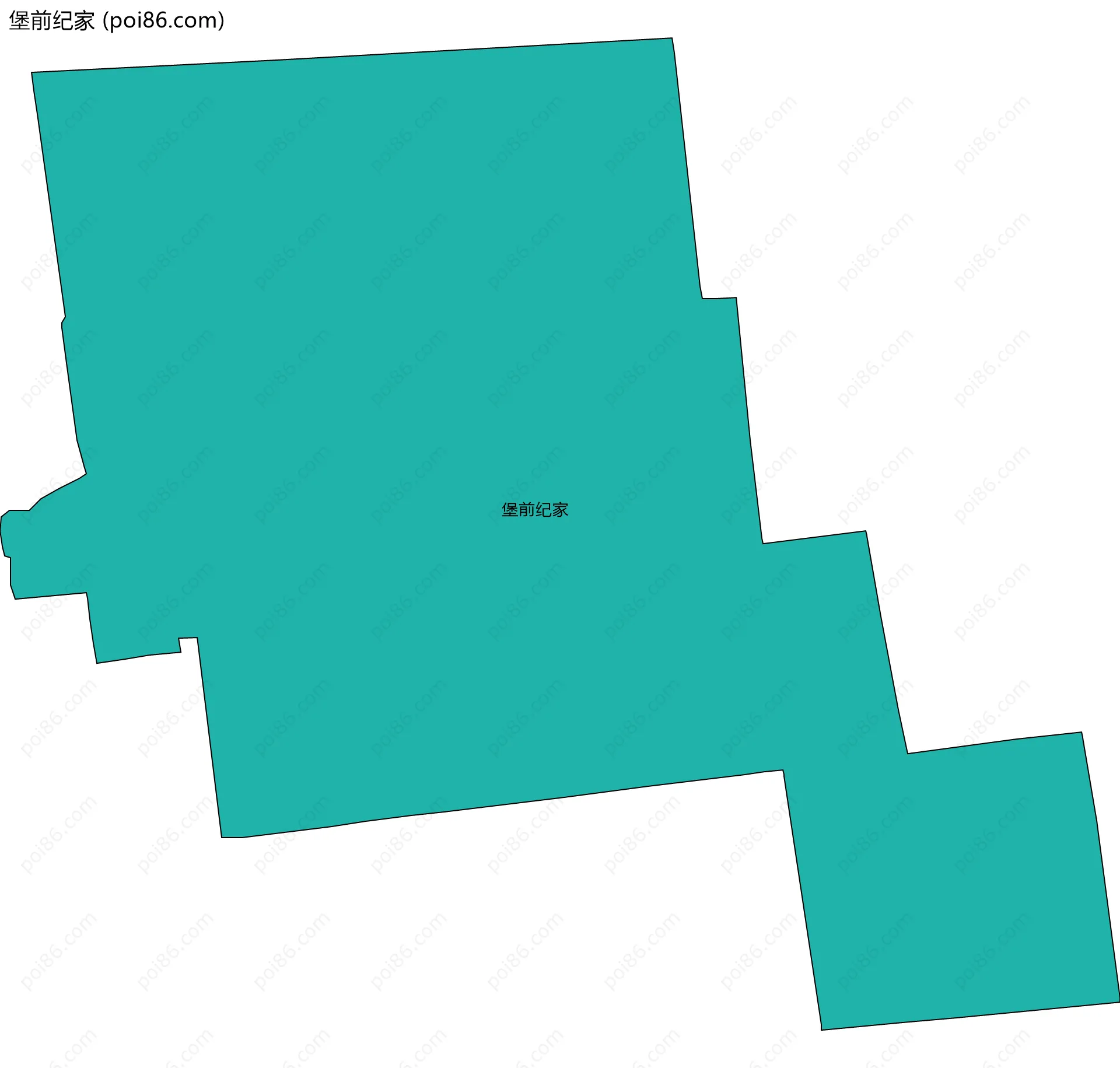 堡前纪家边界地图