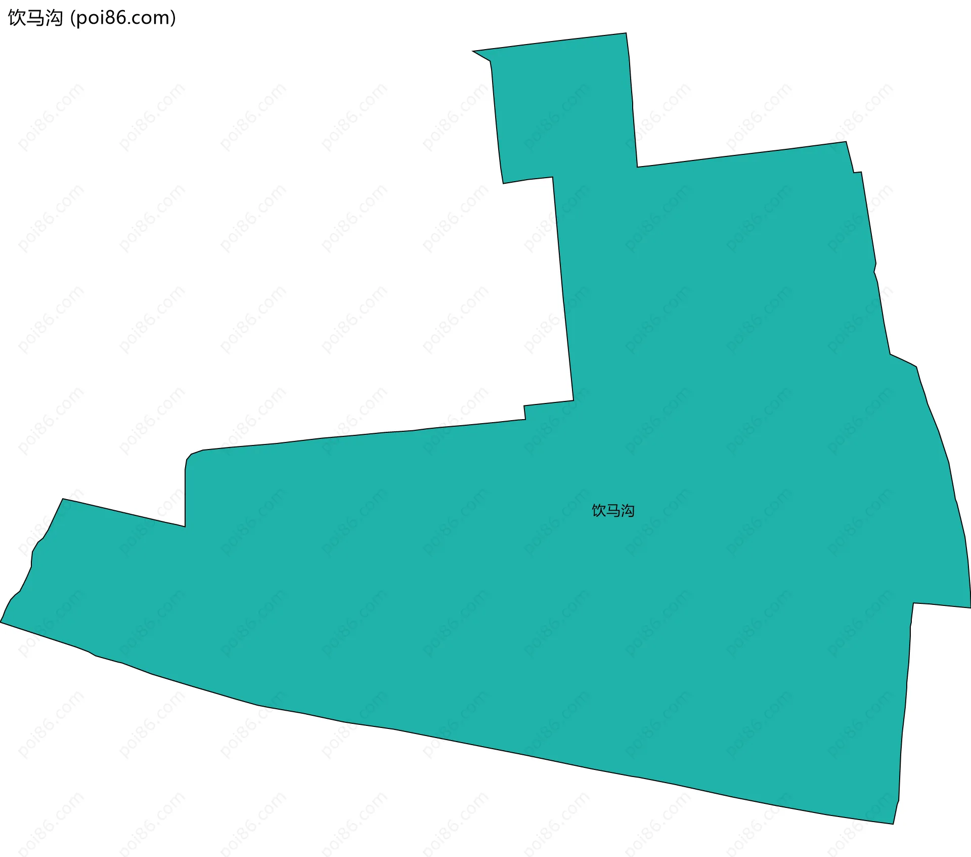 饮马沟边界地图