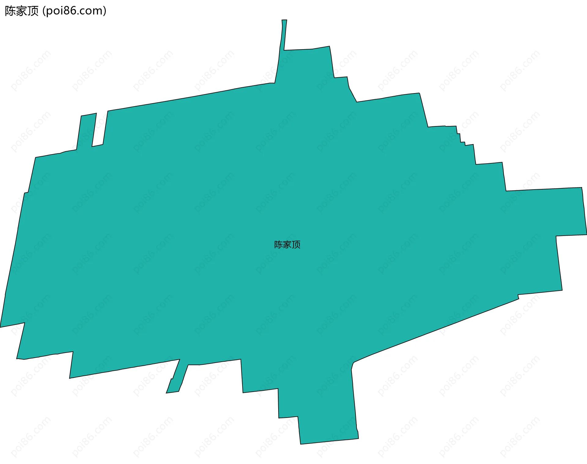 陈家顶边界地图