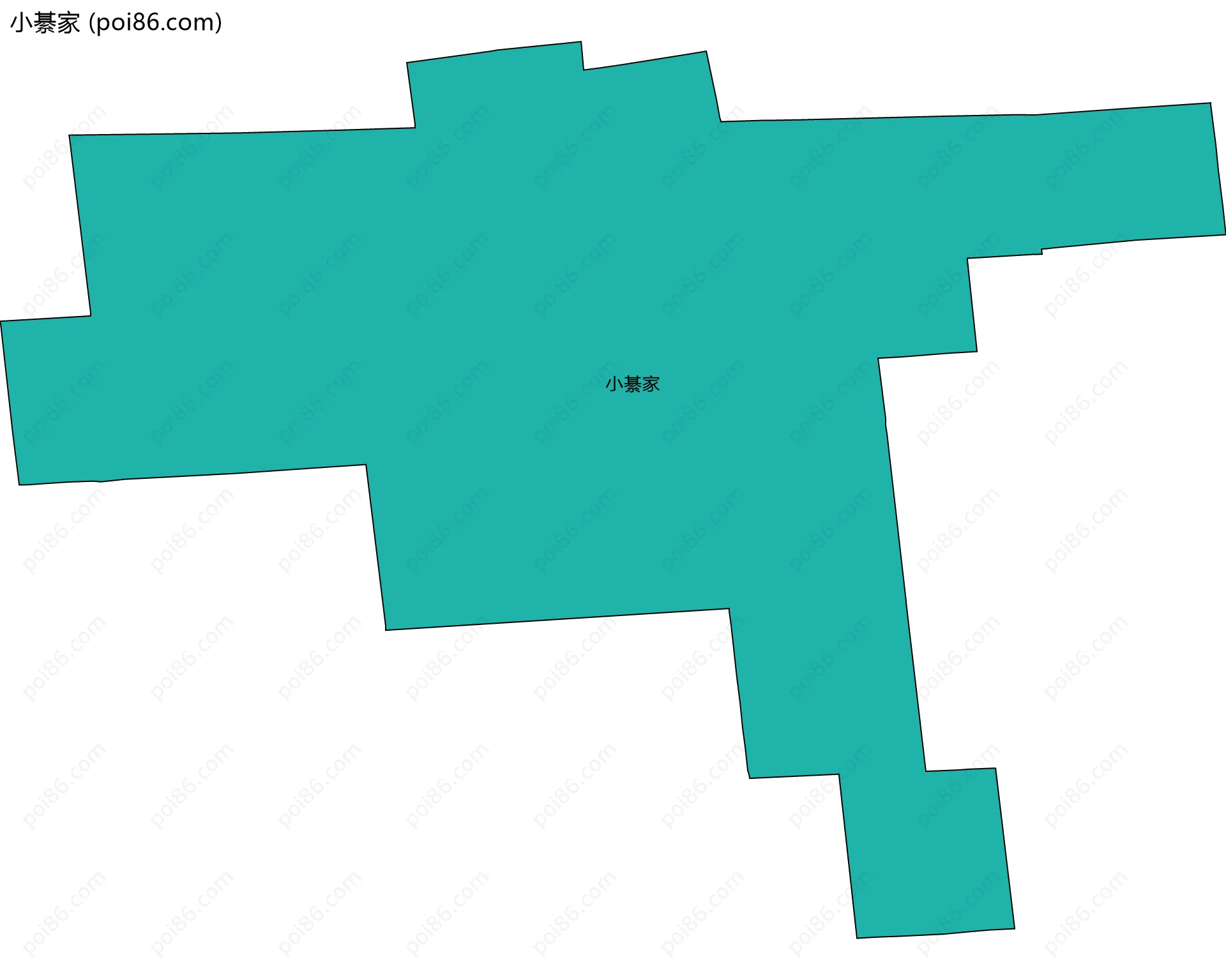 小綦家边界地图