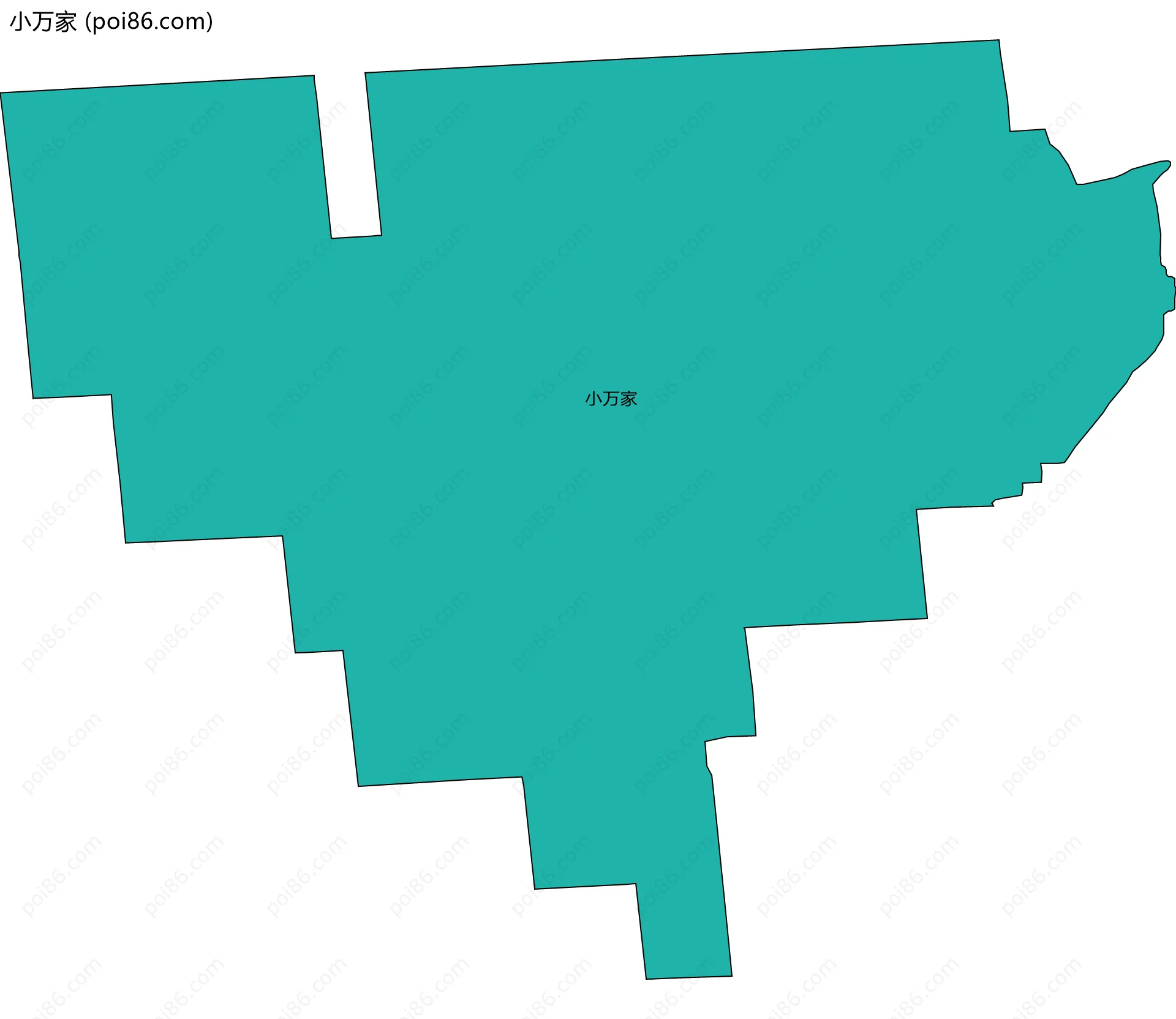 小万家边界地图