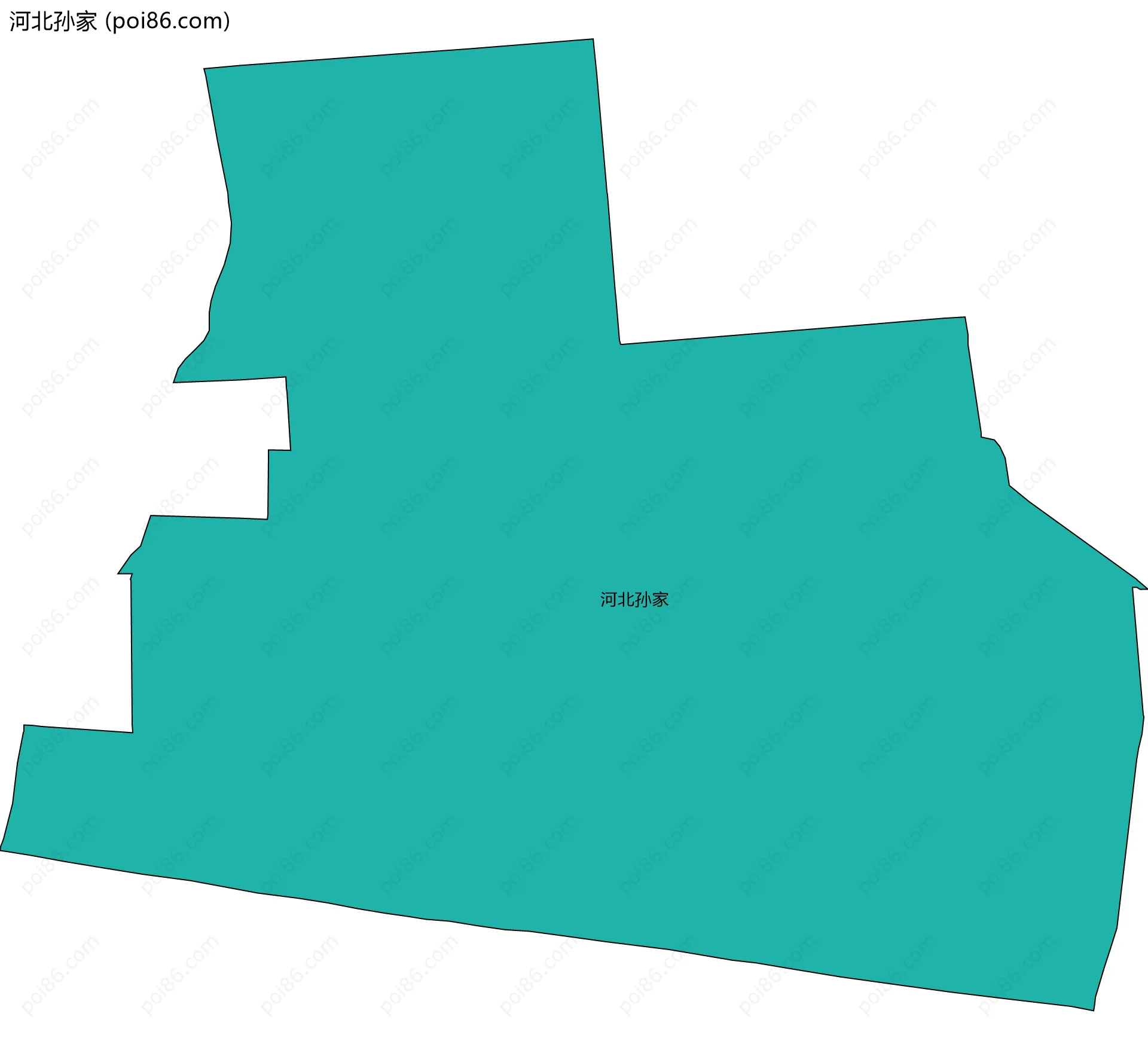 河北孙家边界地图
