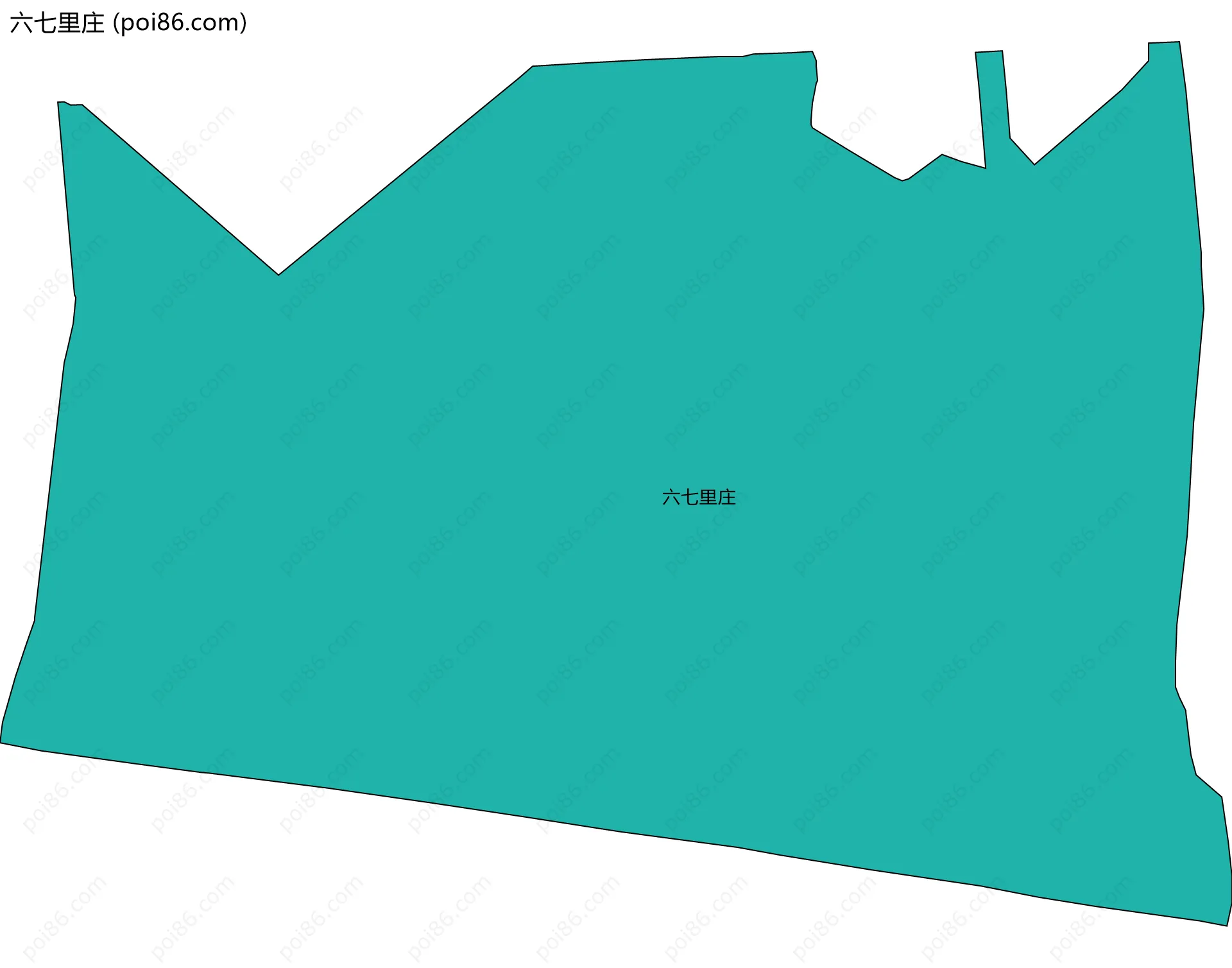 六七里庄边界地图