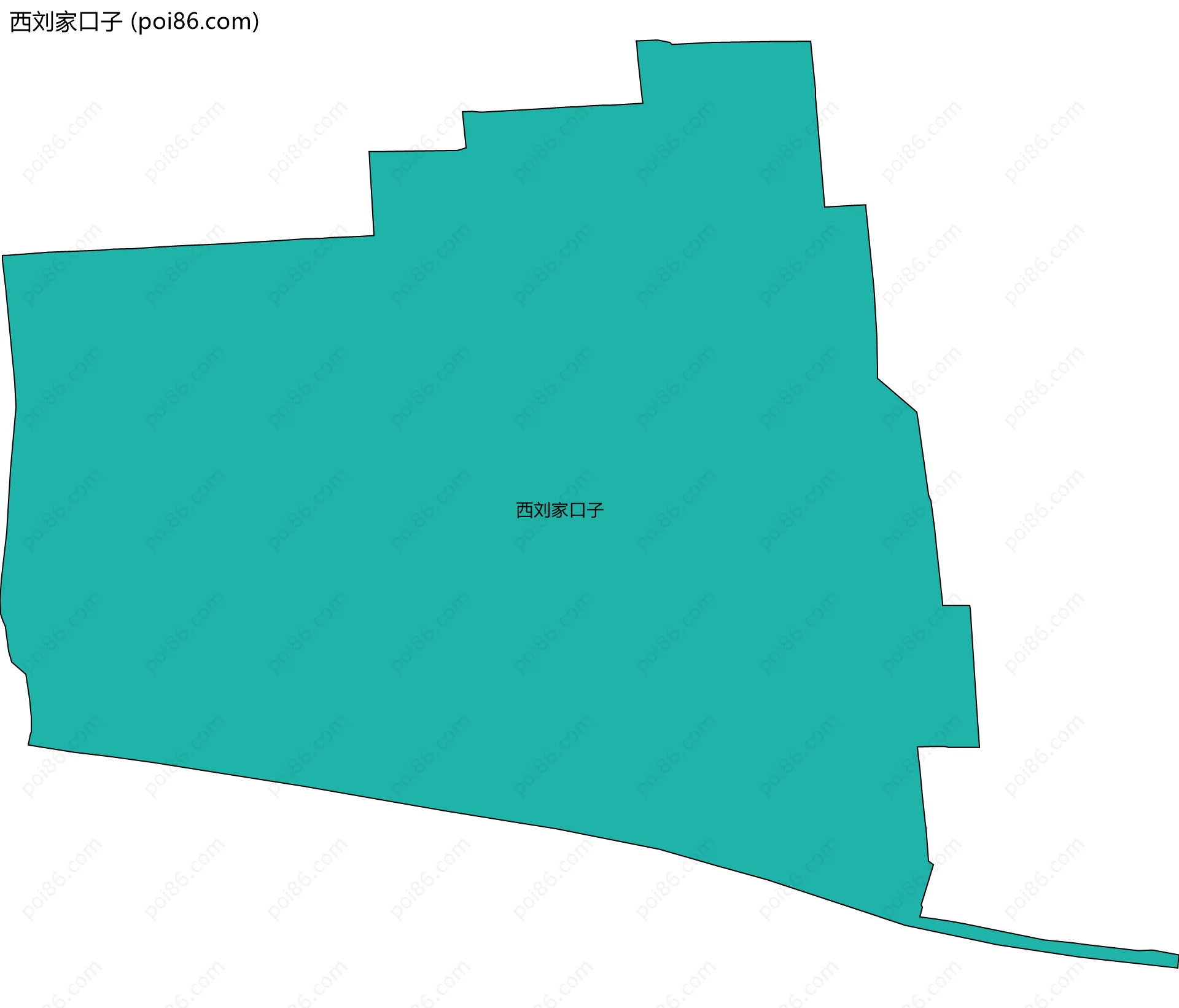 西刘家口子边界地图