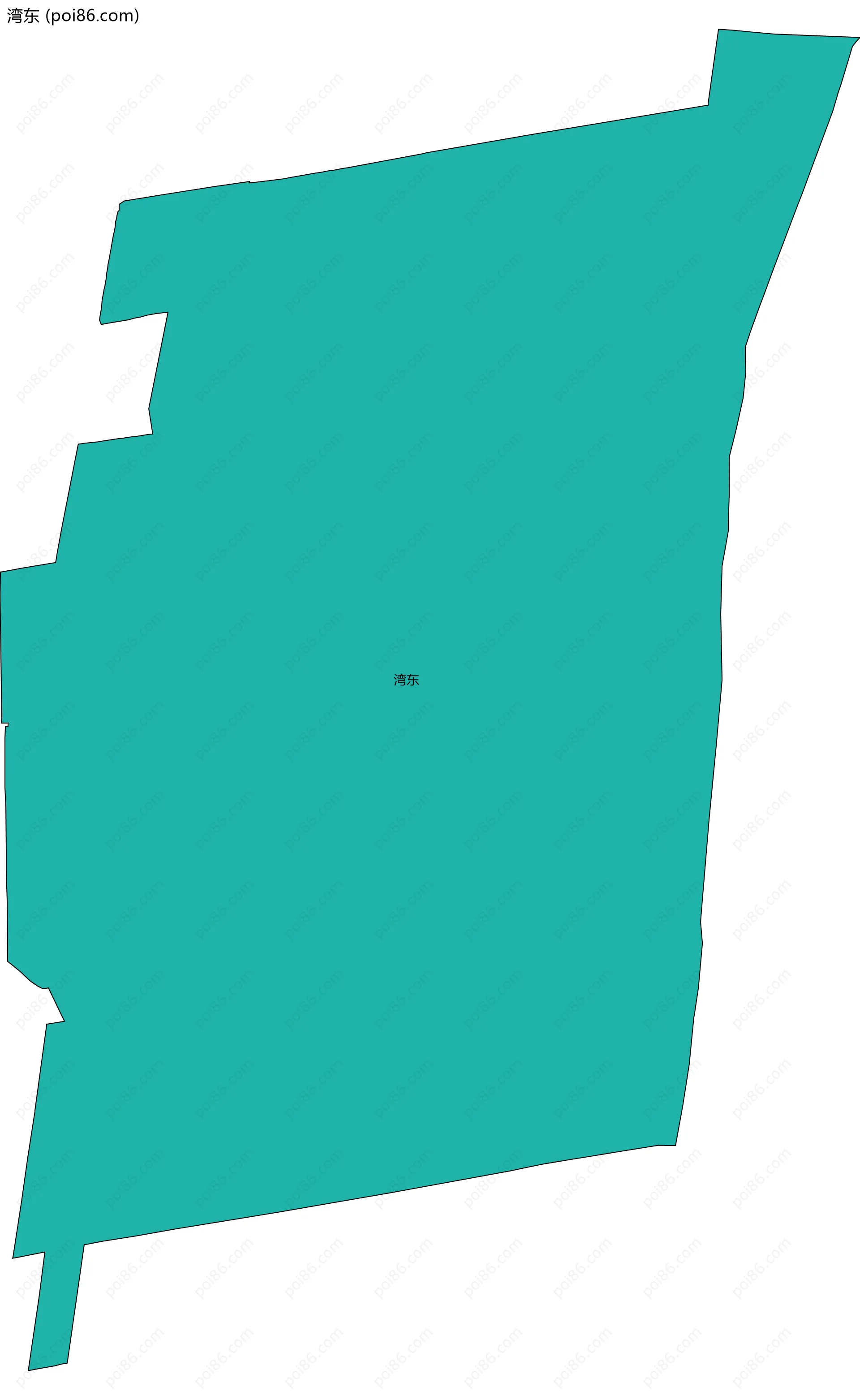 湾东边界地图