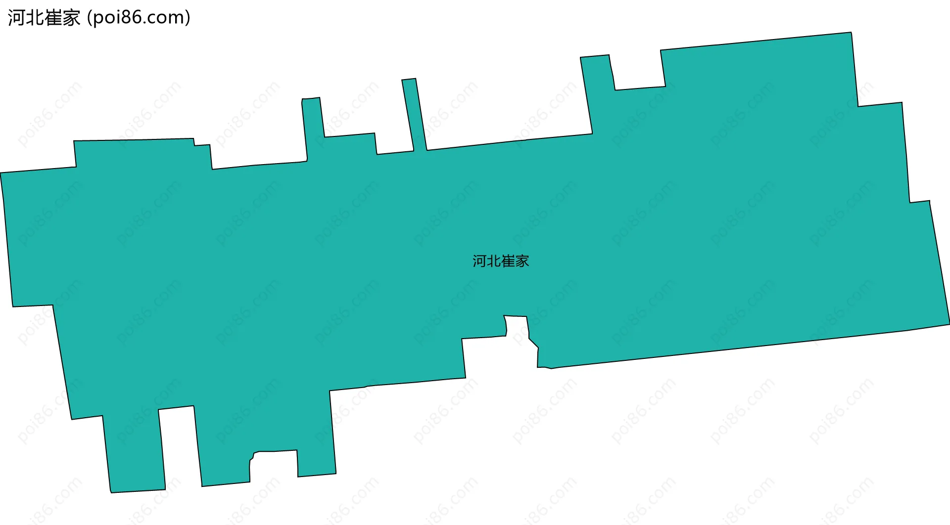 河北崔家边界地图