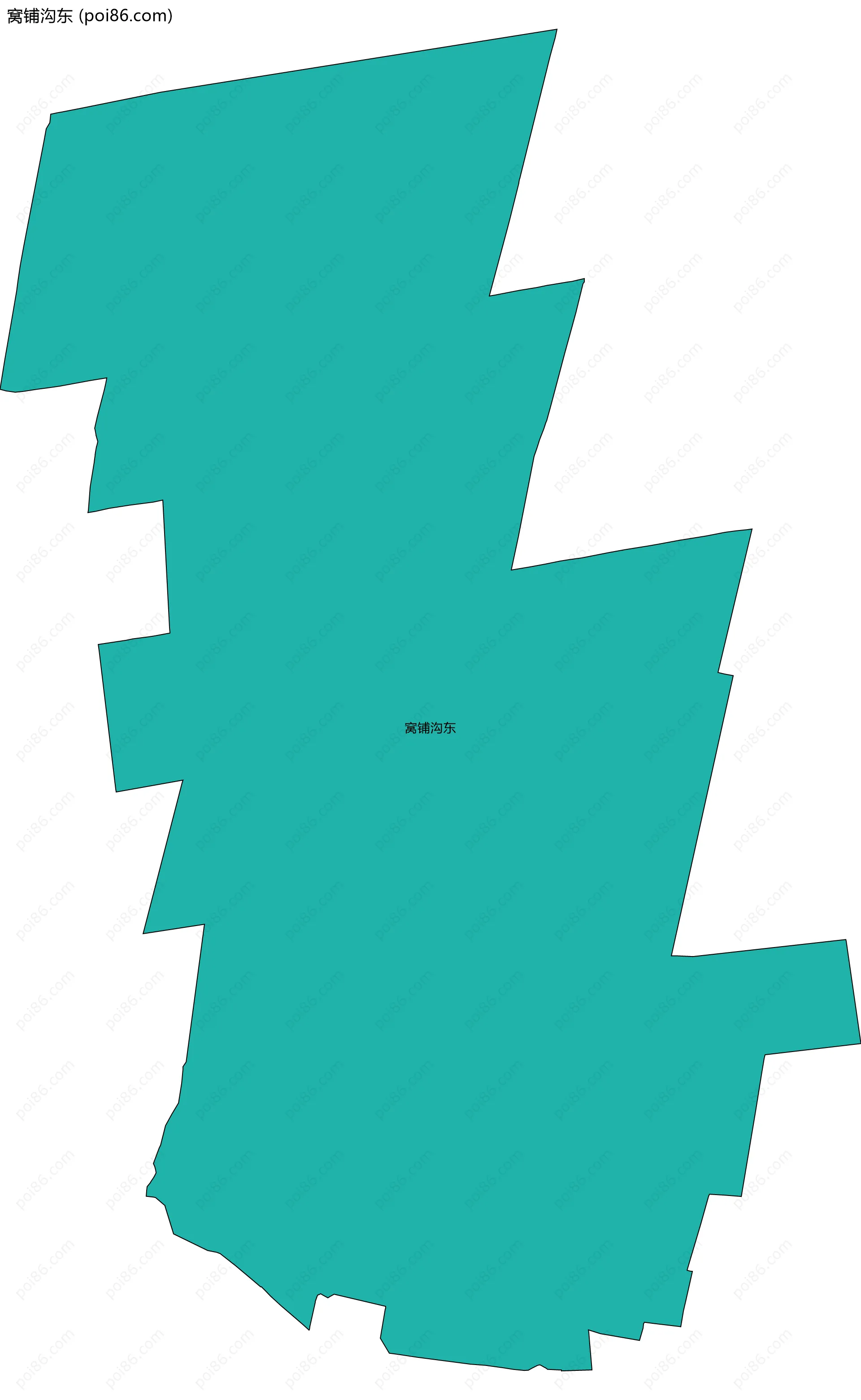 窝铺沟东边界地图