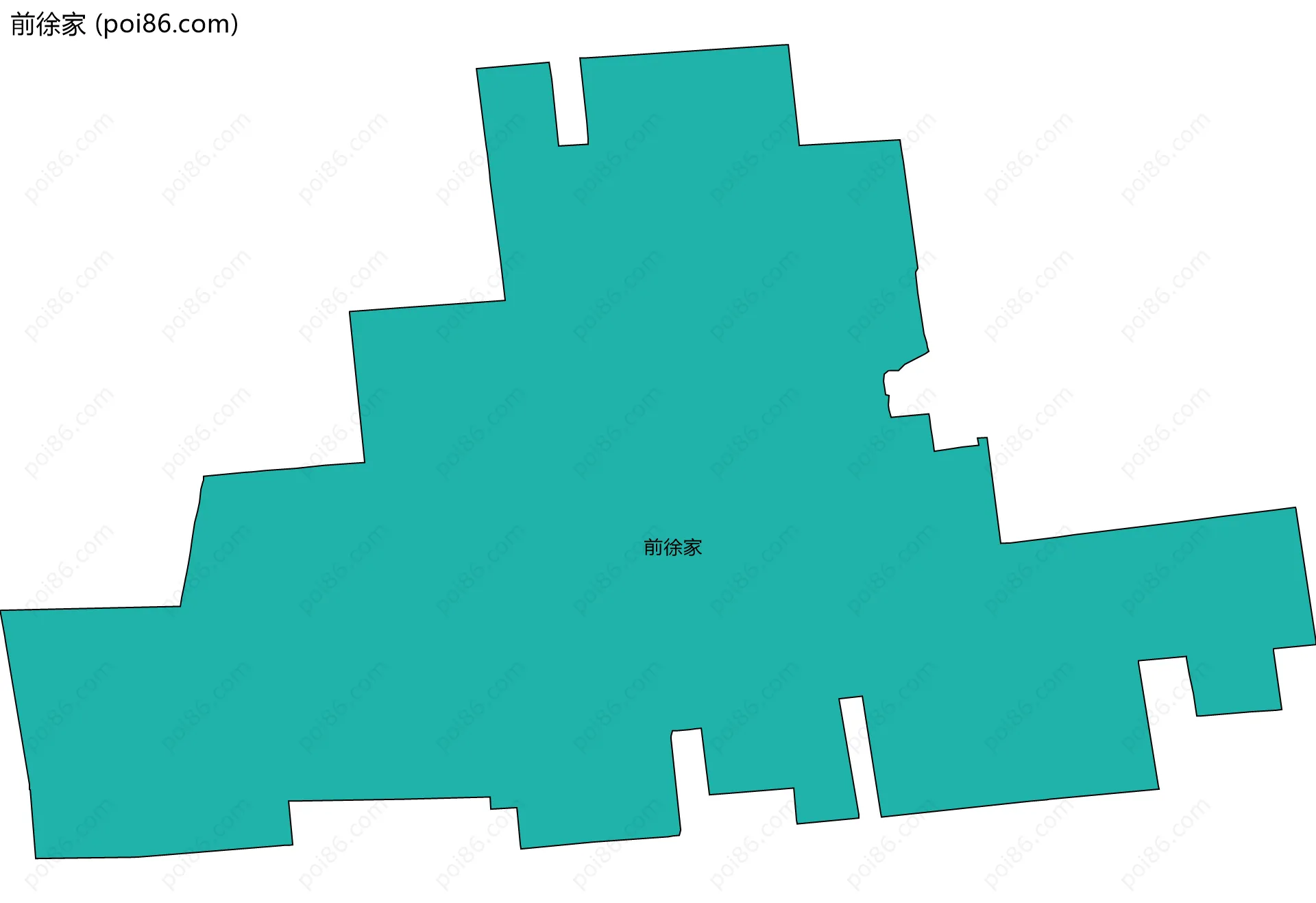 前徐家边界地图