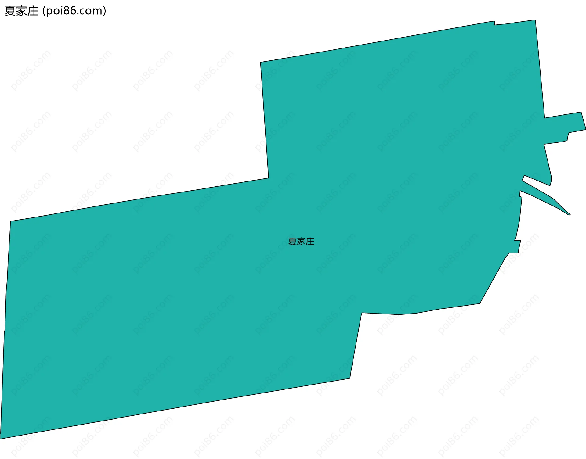夏家庄边界地图