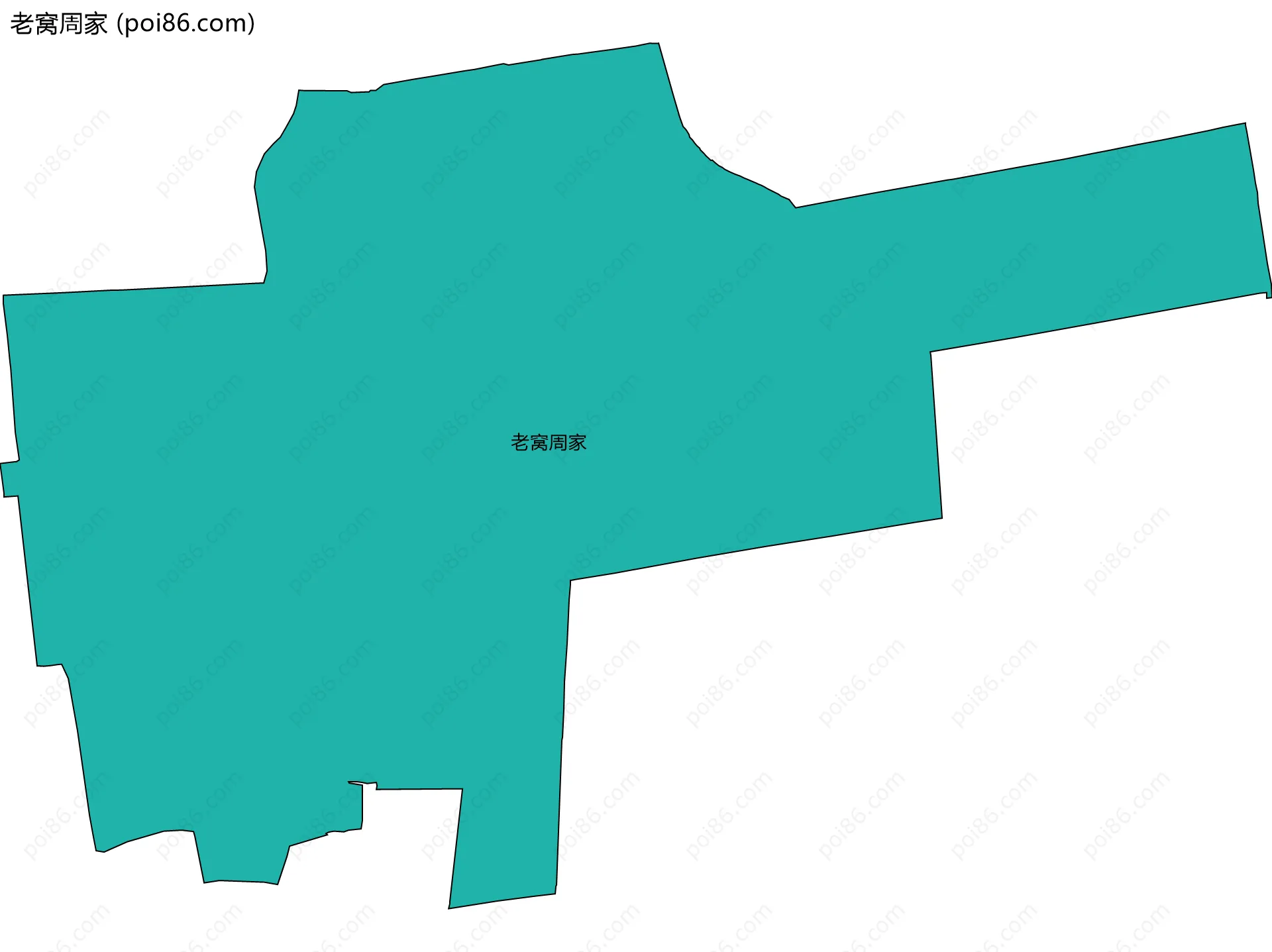 老窝周家边界地图