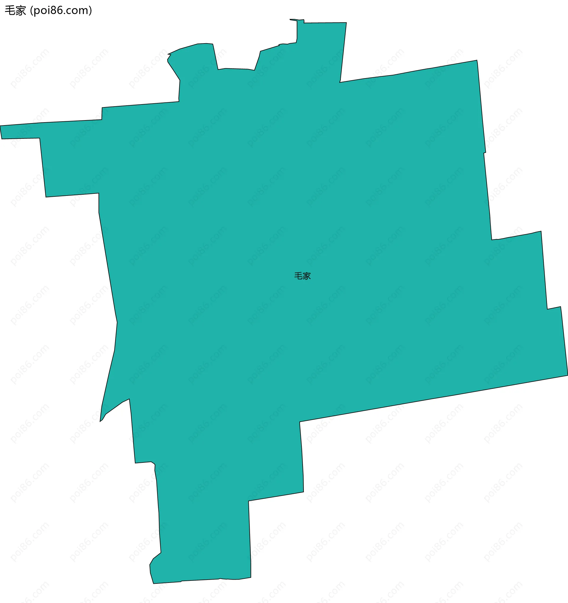 毛家边界地图