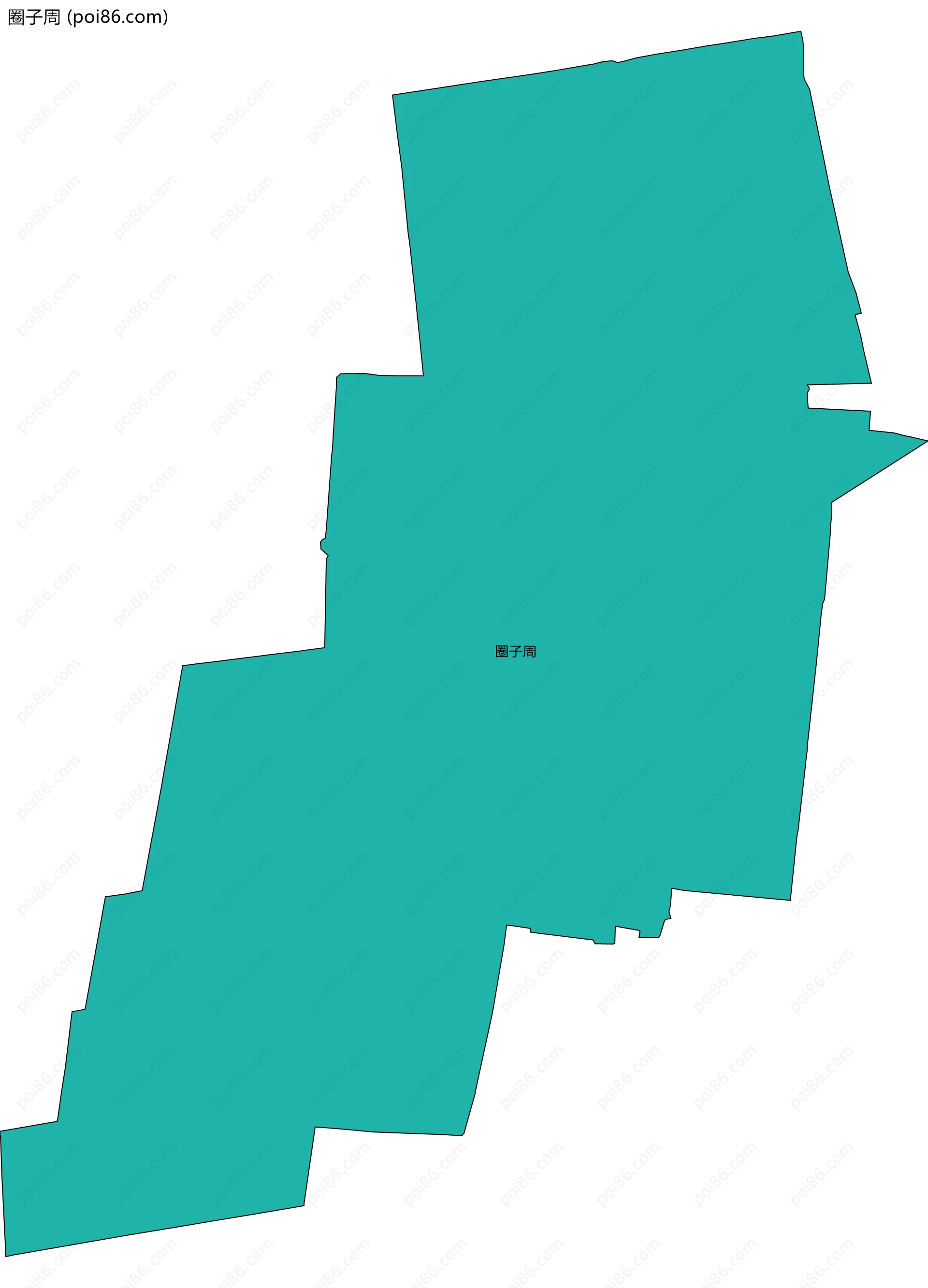 圈子周边界地图