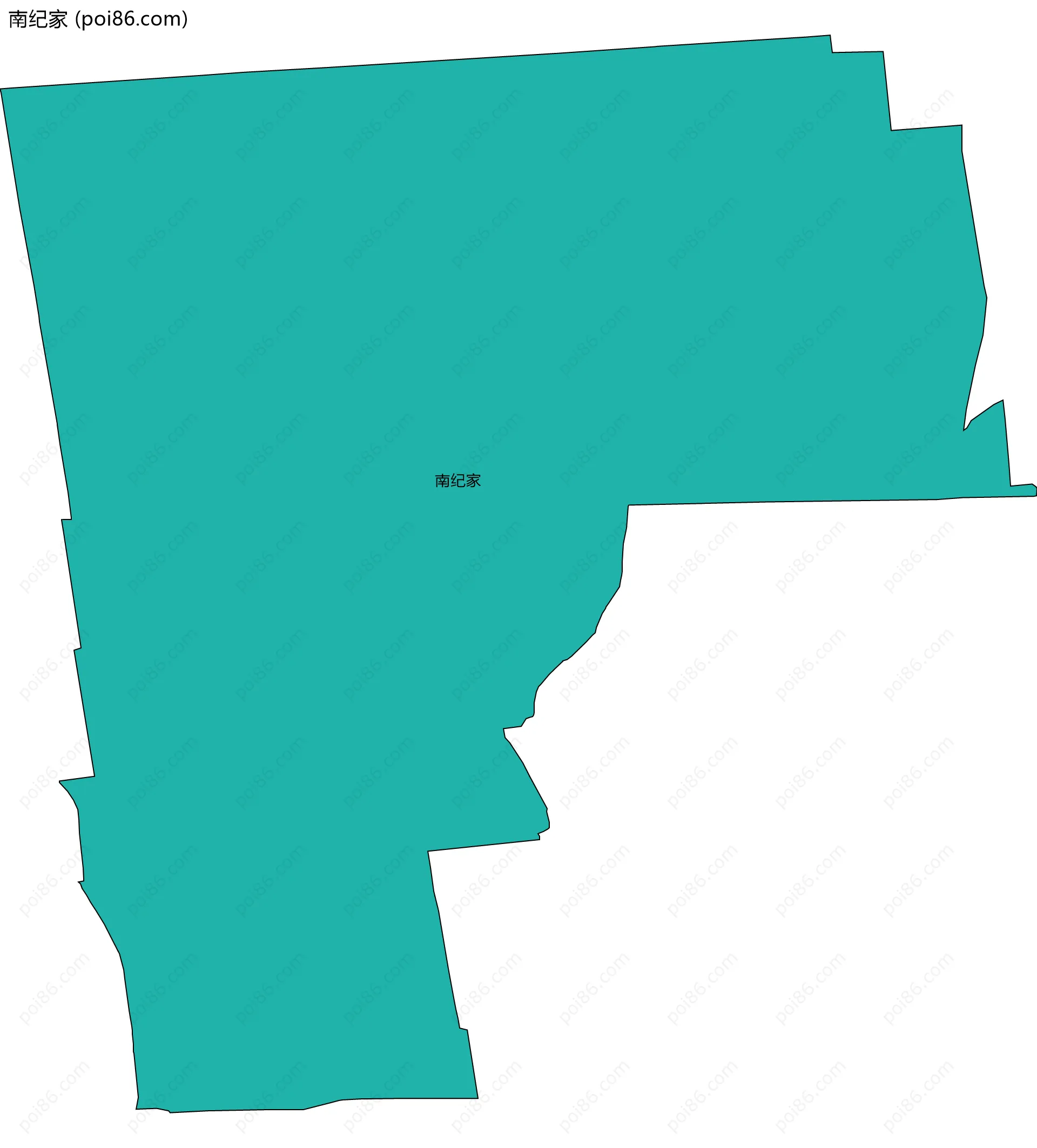 南纪家边界地图