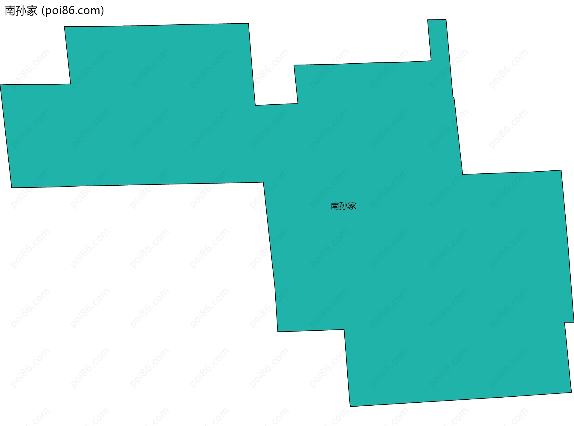 南孙家边界地图